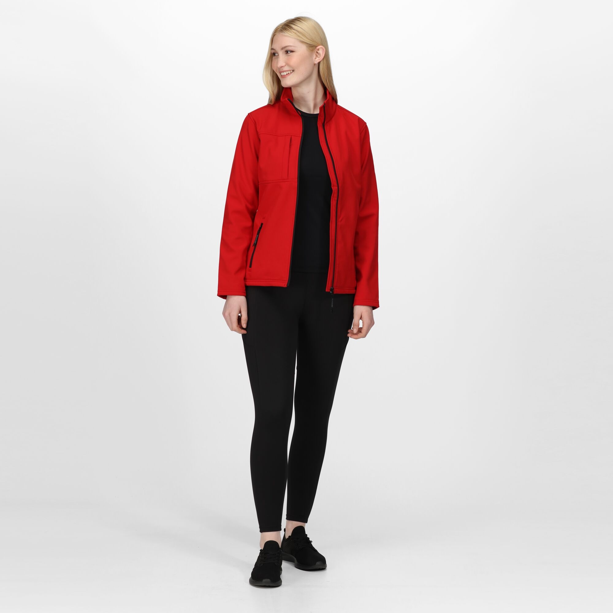 Regatta Professional Damski Softshell Octagon II Czerwono-czarny