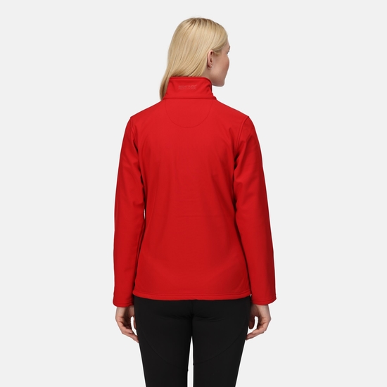 Women's Octagon II Printable 3 Layer Membrane Softshell Jacket Classic Red Black