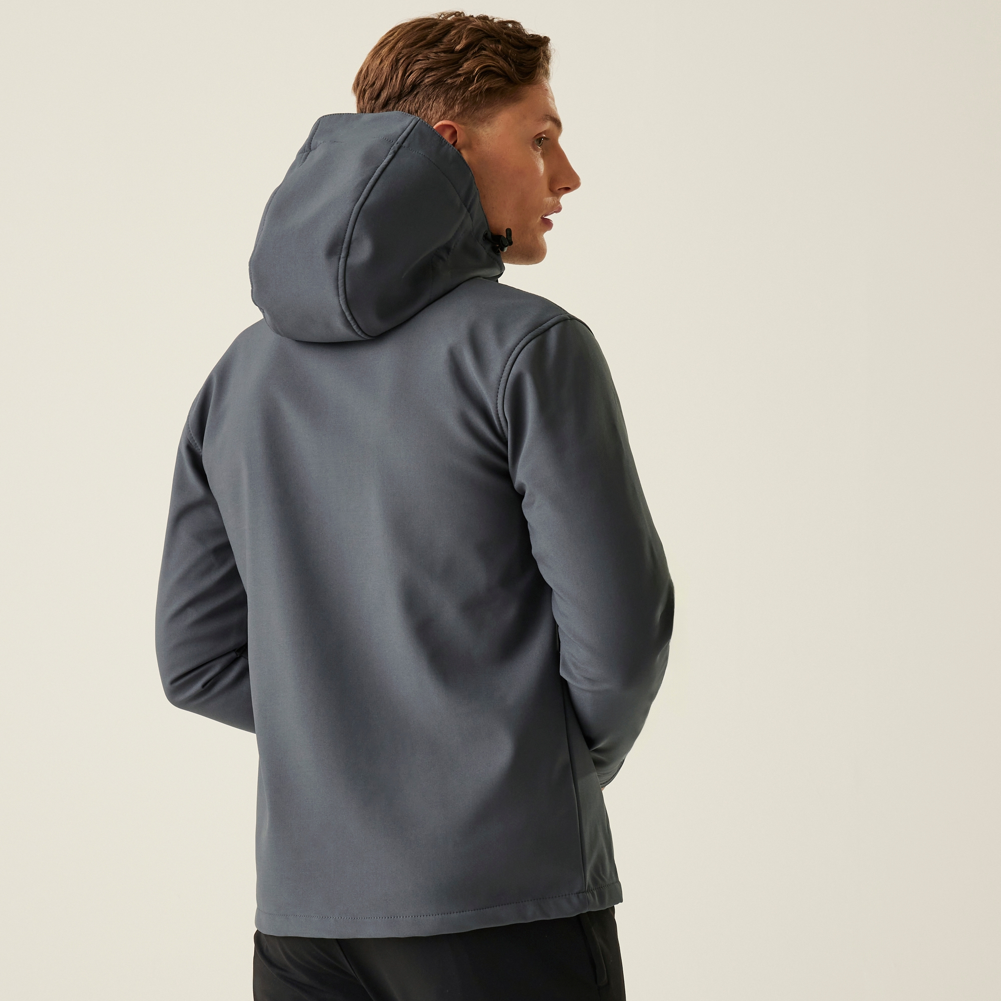 Regatta Professional   Męski softshell z kapturem Venturer Szary