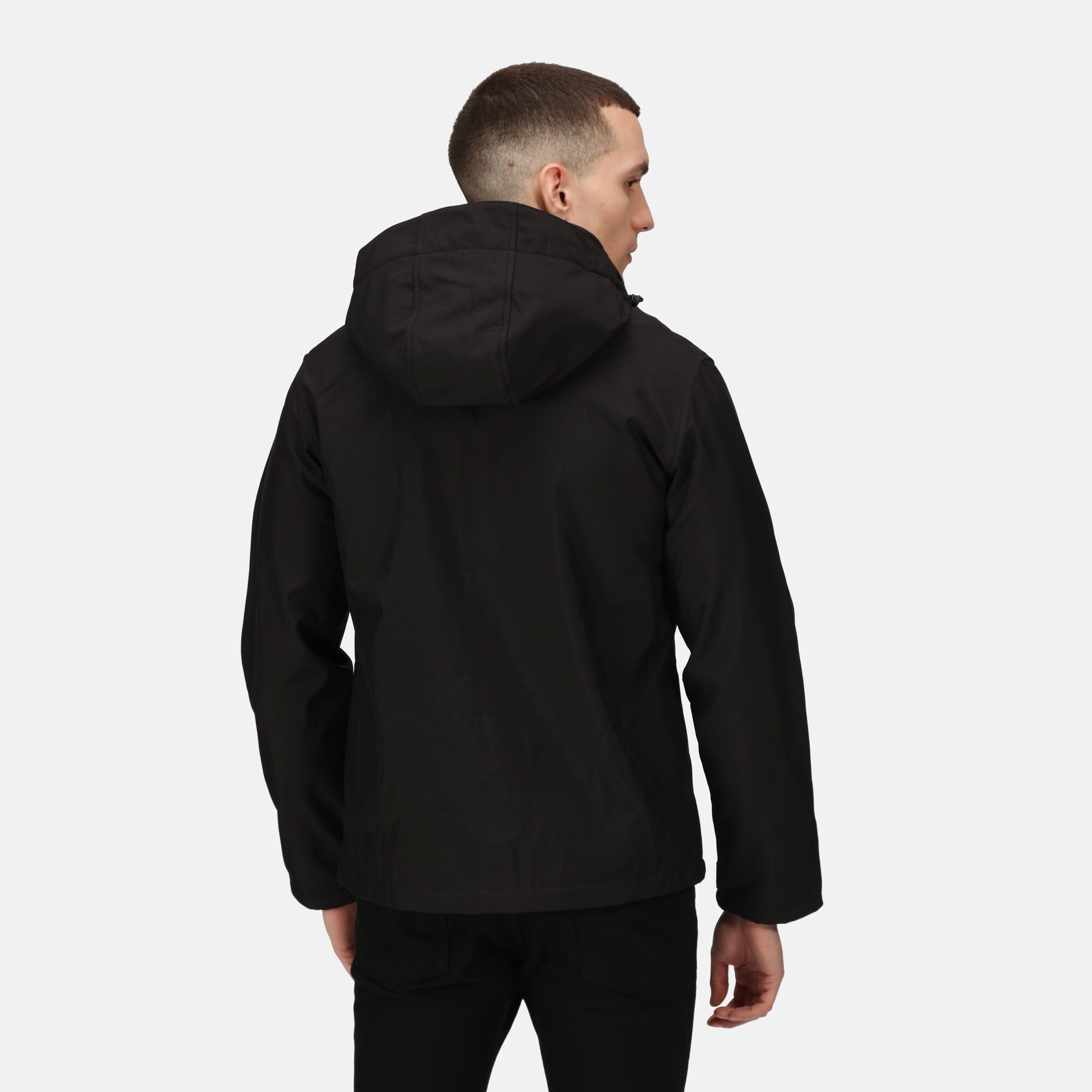 Regatta Professional Męski Softshell z Kapturem Venturer Czarno-czerwony