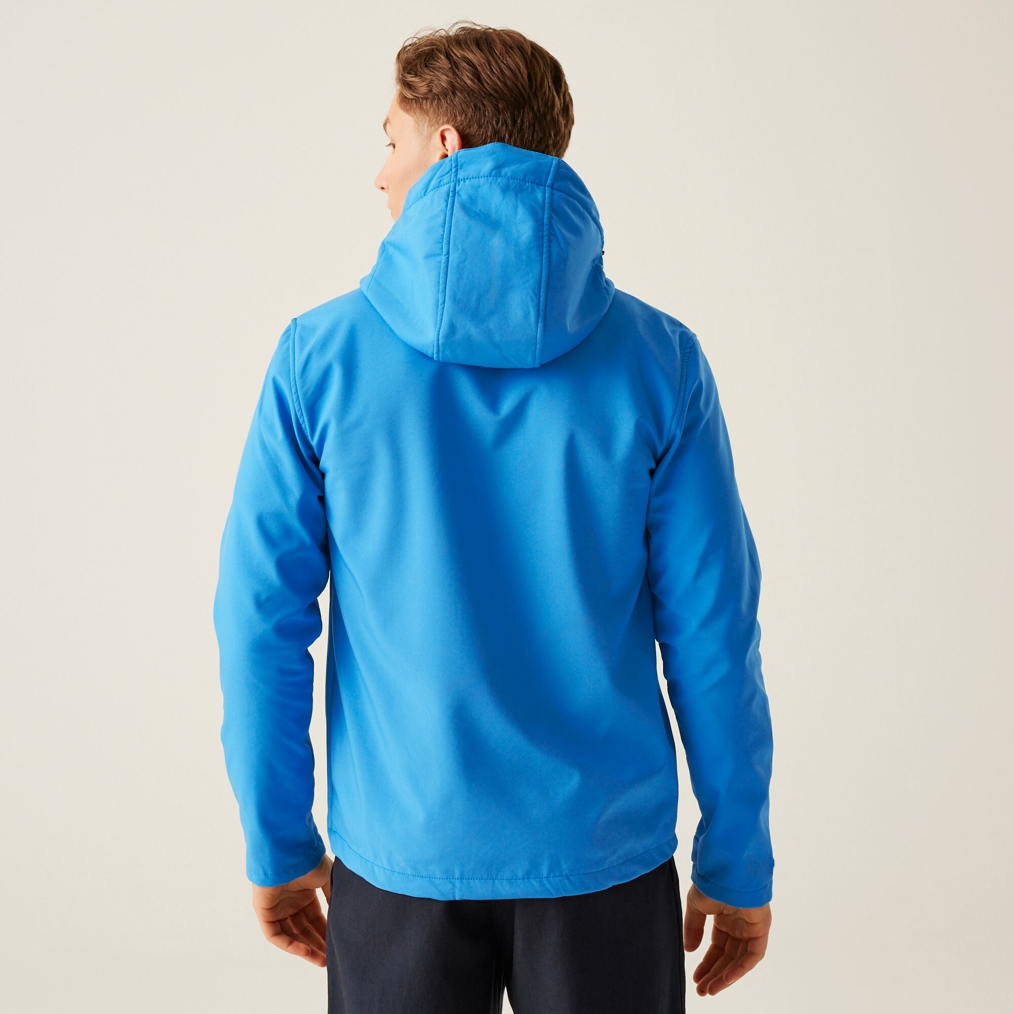 Regatta Professional Męski softshell z kapturem Venturer Niebiesko-granatowy