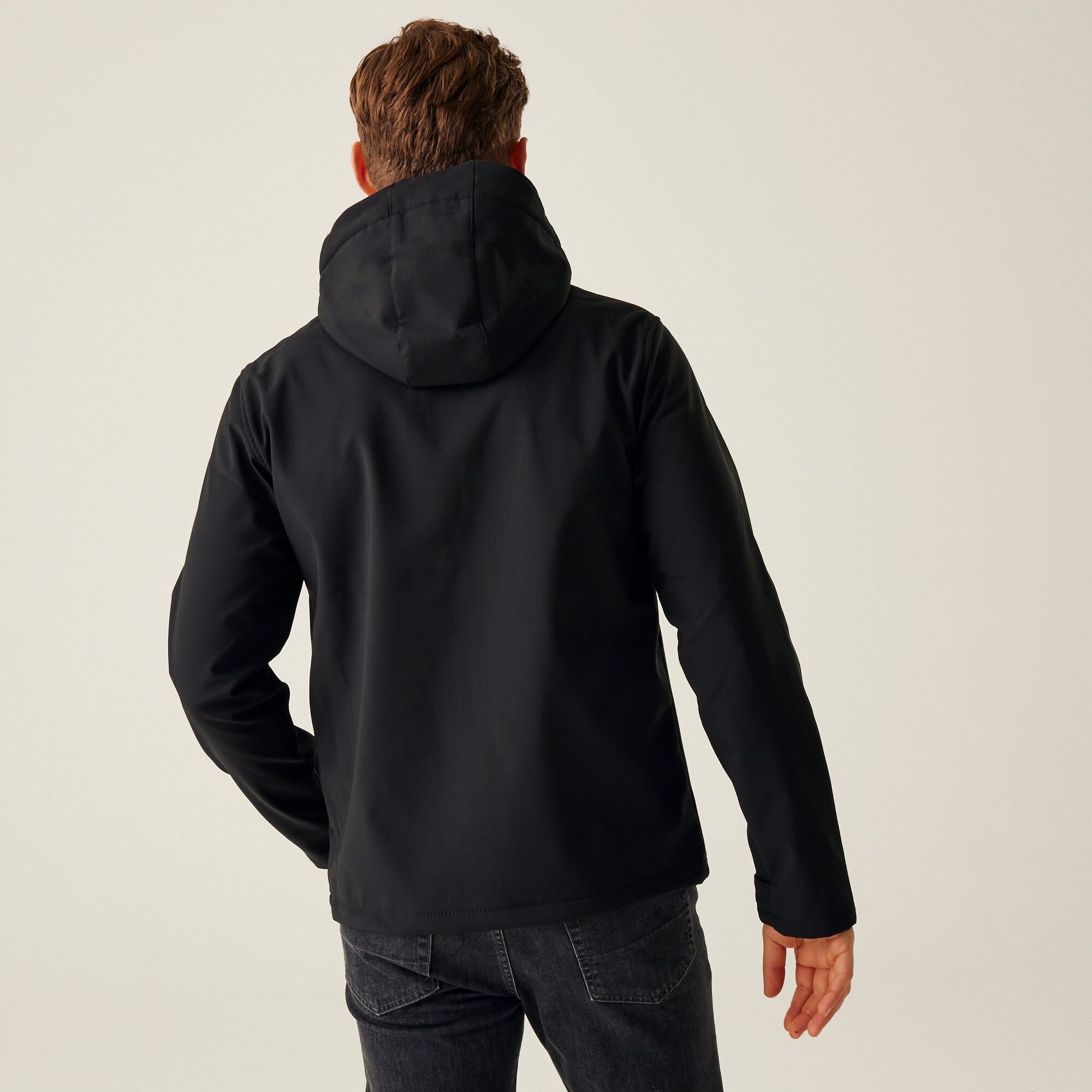 Regatta Professional   Męski softshell z kapturem Venturer Czarny