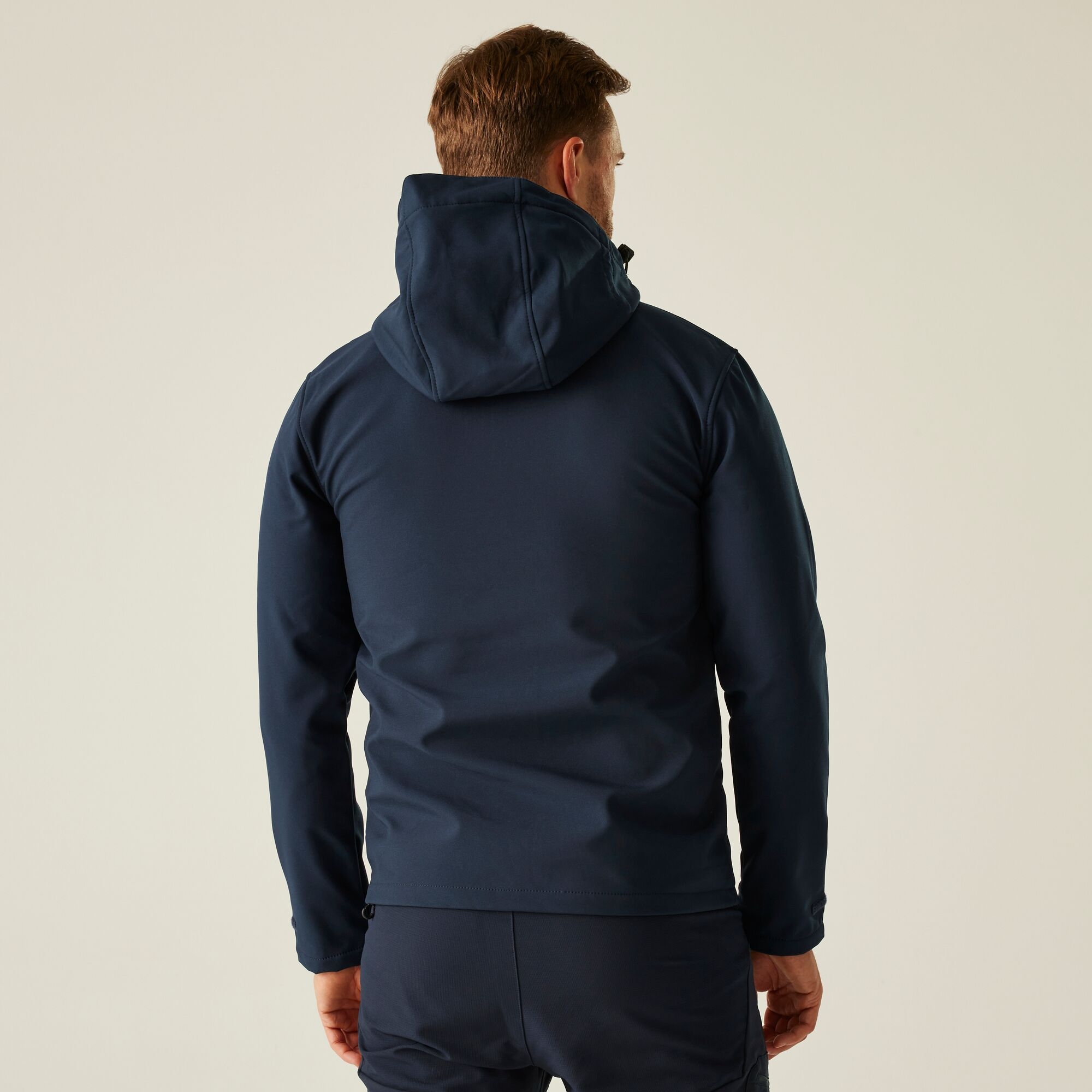 Męski softshell z kapturem Venturer Granatowo-niebieski