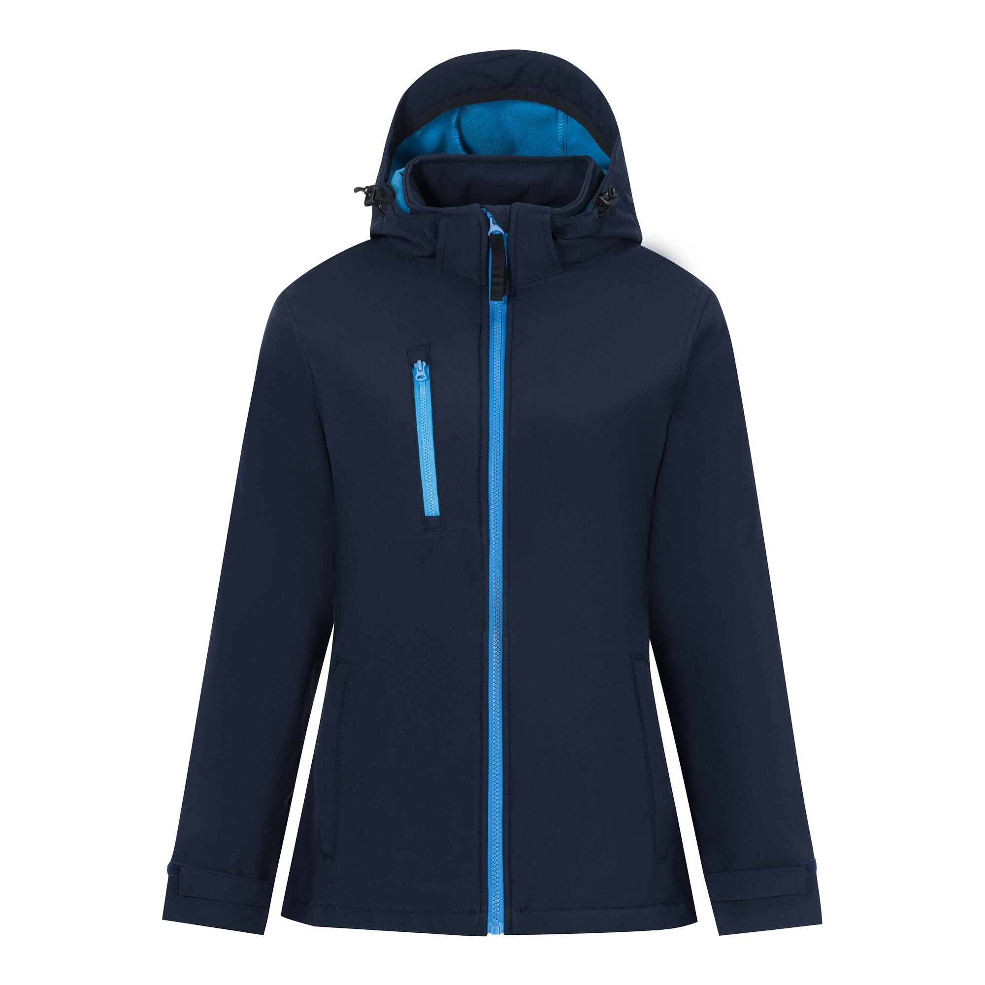 Regatta Professional   Damski softshell z kapturem Venturer Niebieski