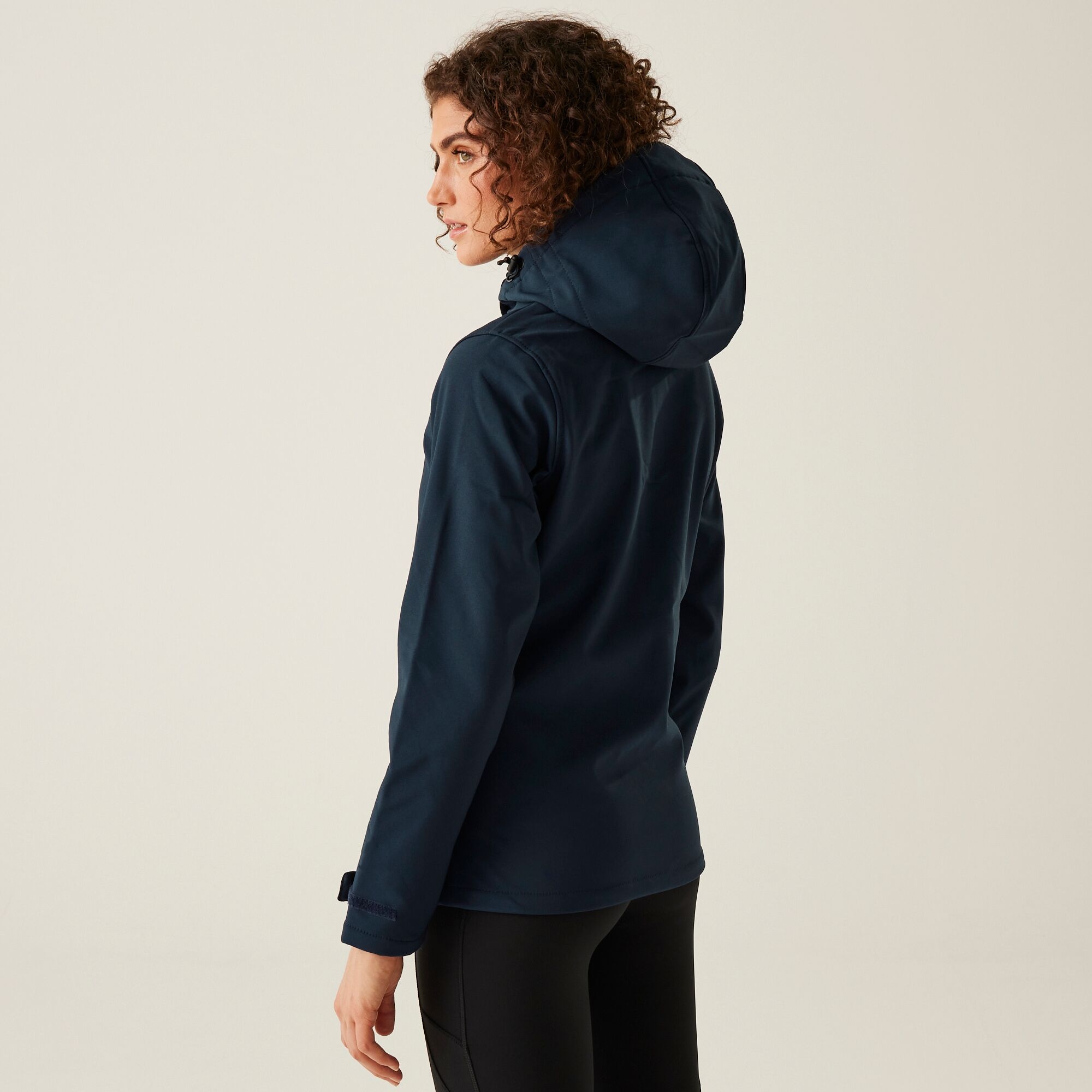 Regatta Professional Damski softshell z kapturem Venturer Granatowo-niebieski