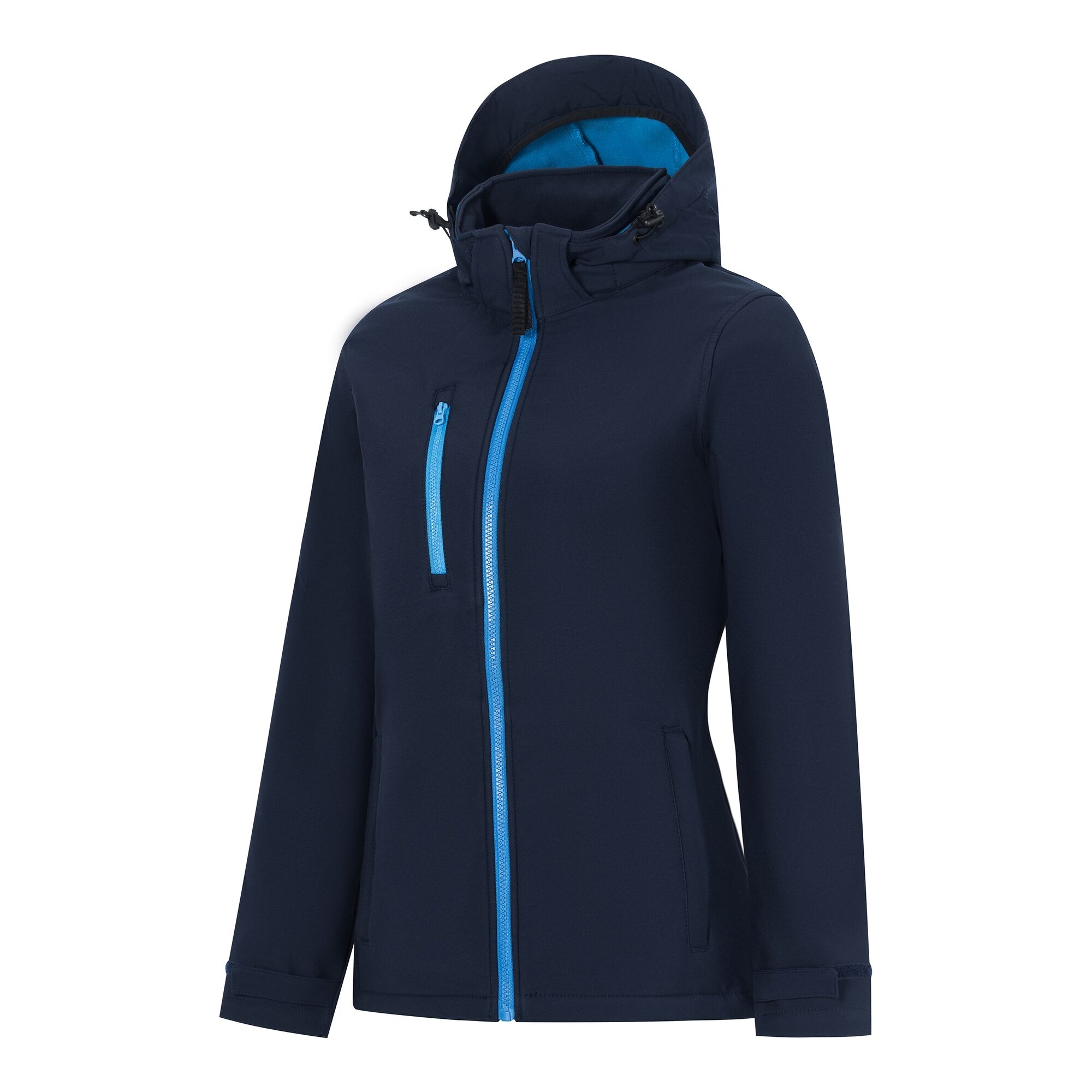 Regatta Professional   Damski softshell z kapturem Venturer Niebieski