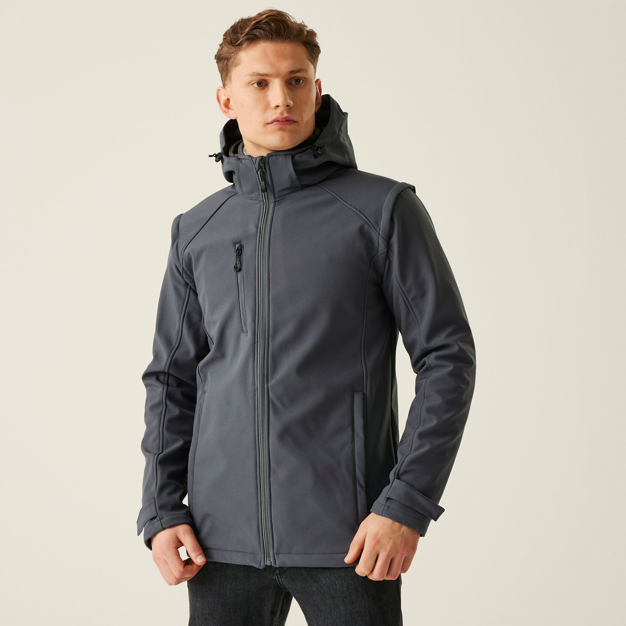 Regatta Professional   Męski softshell 4 w 1 Erasmus Szary