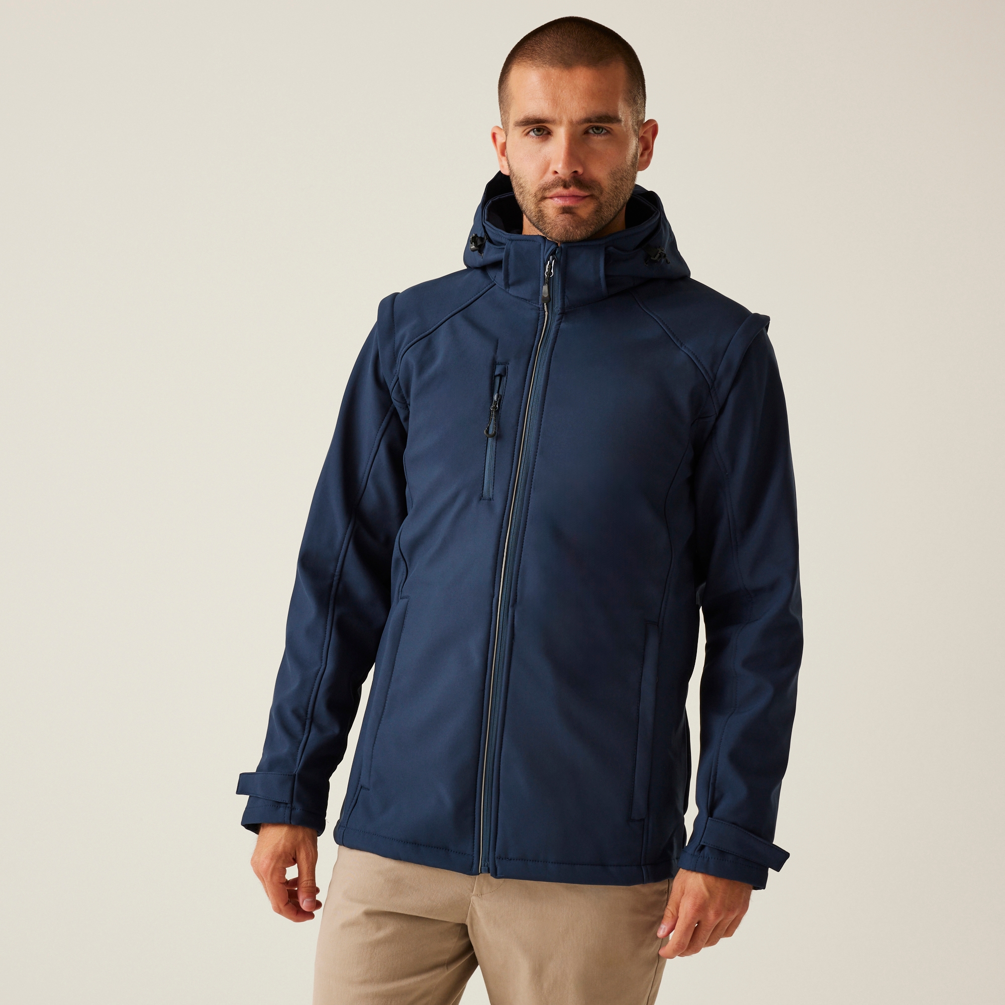 Regatta Professional Men's Waterproof Erasmus 5 In 1 Softshell Jacket - Blue Xxl - Image 3