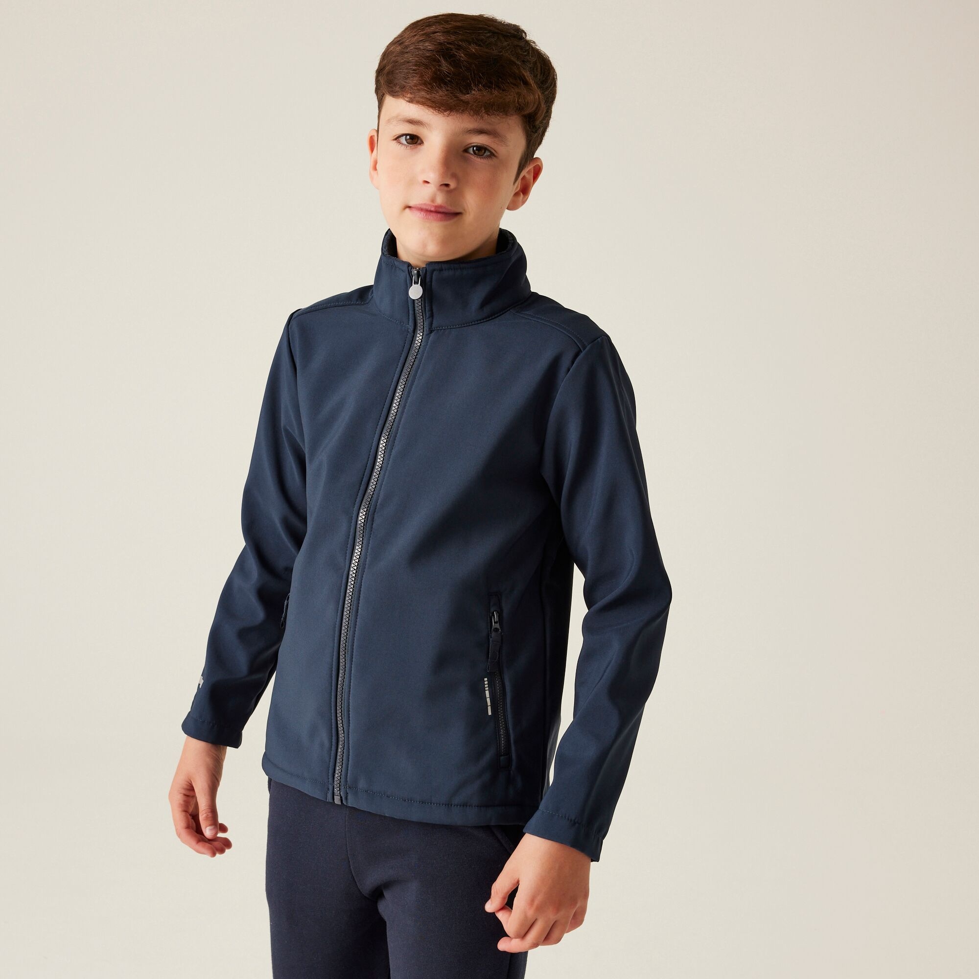 Regatta Professional   Dziecięcy Softshell Ablaze Niebieski