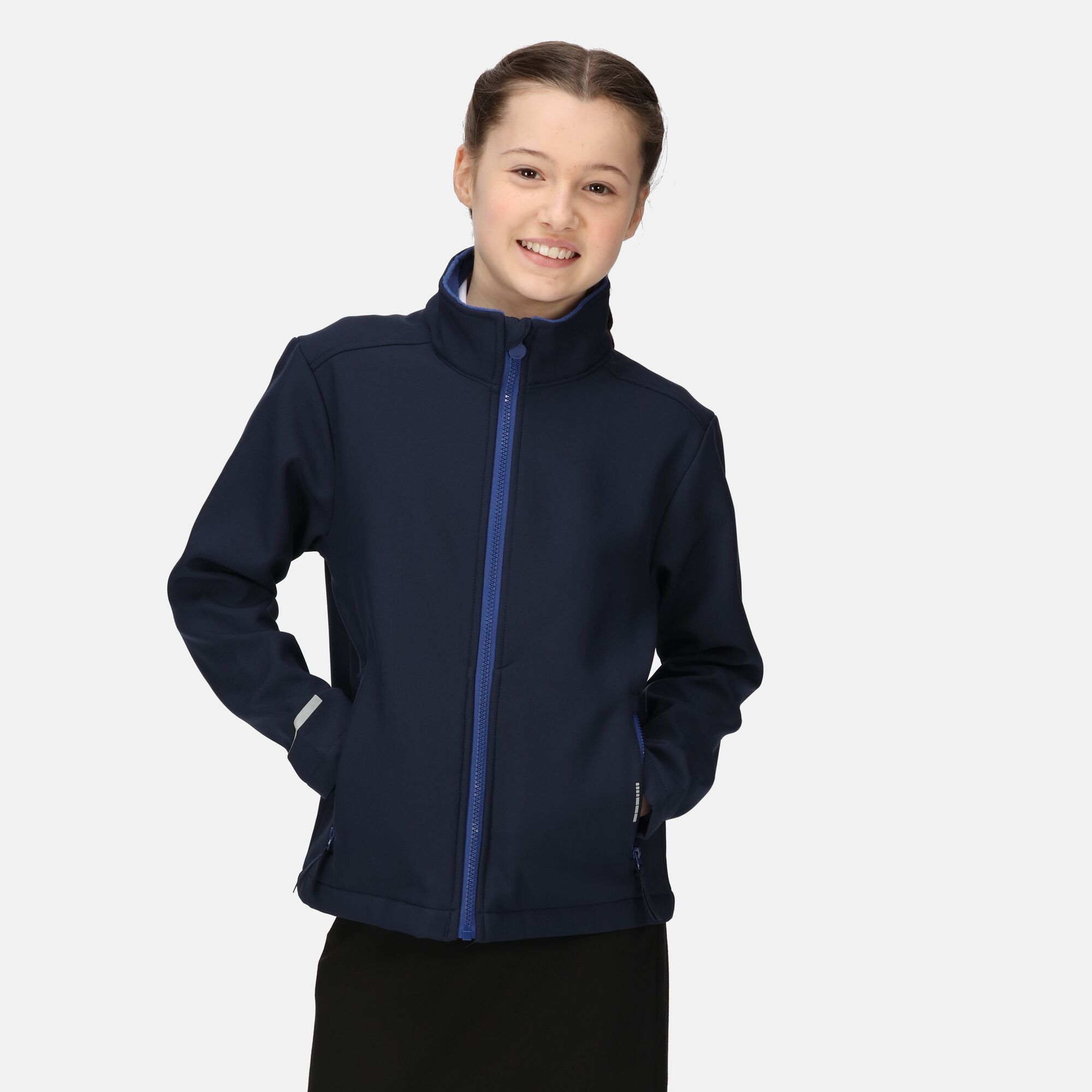 Regatta Professional Dziecięcy Softshell Ablaze Granatowo-niebieski, Rozmiar: 32