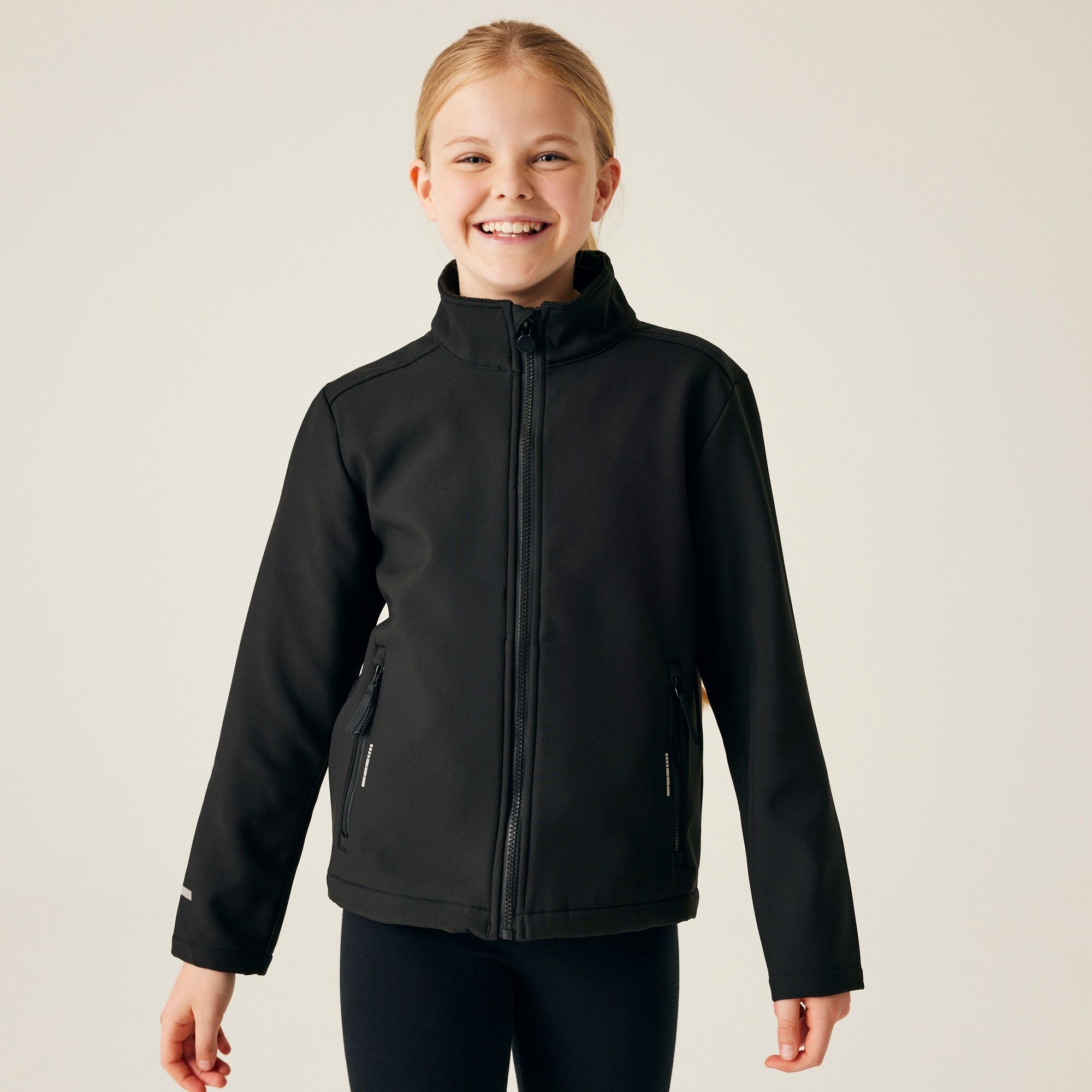 Regatta Professional   Dziecięcy Softshell Ablaze Czarny