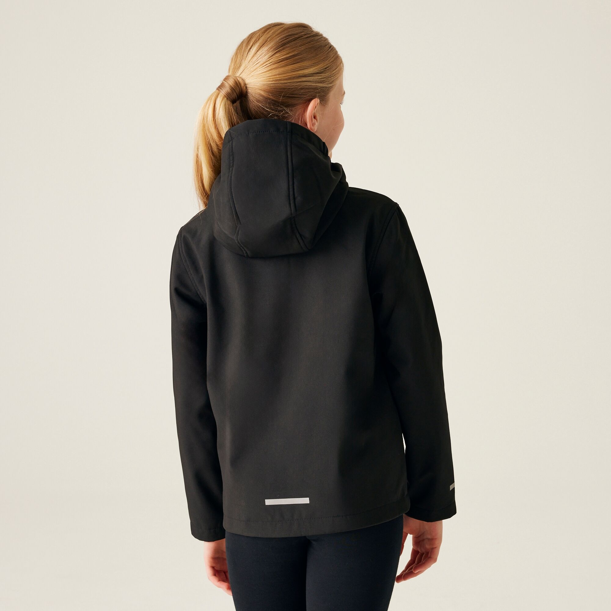 Regatta Professional Dzięcięcy Softshell Ablaze Czarno-czerwony