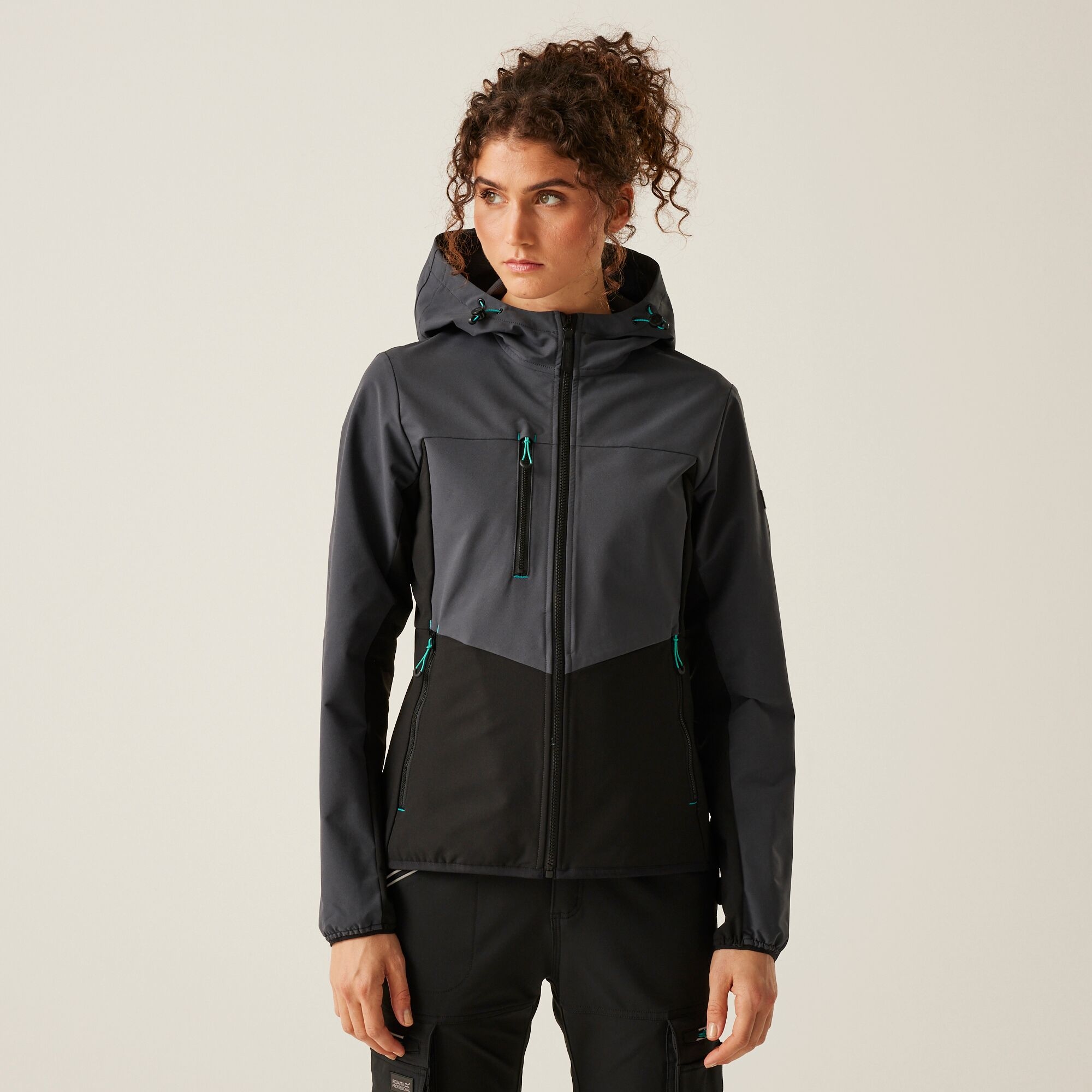 Regatta Professional Women's Ada Stretch Softshell Jacket - Grey Size 10