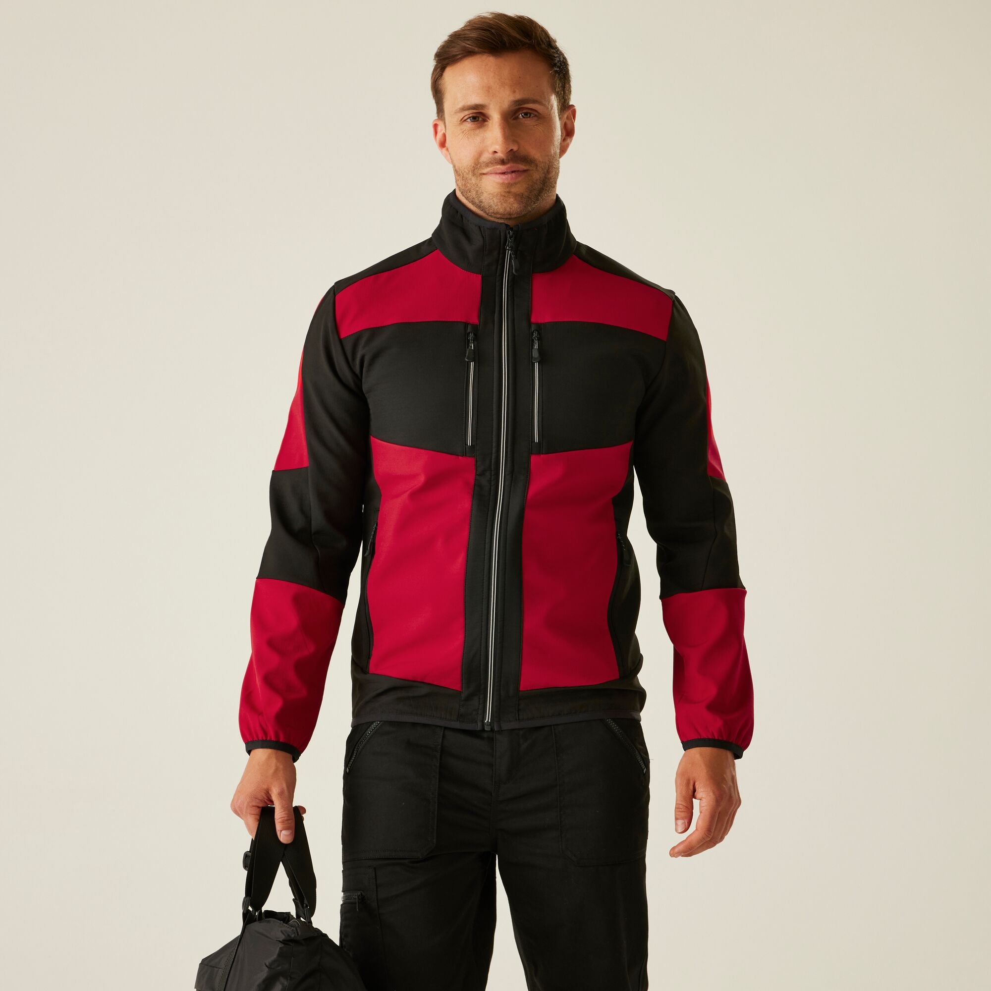 Regatta Unisex Red E-Volve Softshell Hybrid Jacket In | Size: 3XL - Image 3