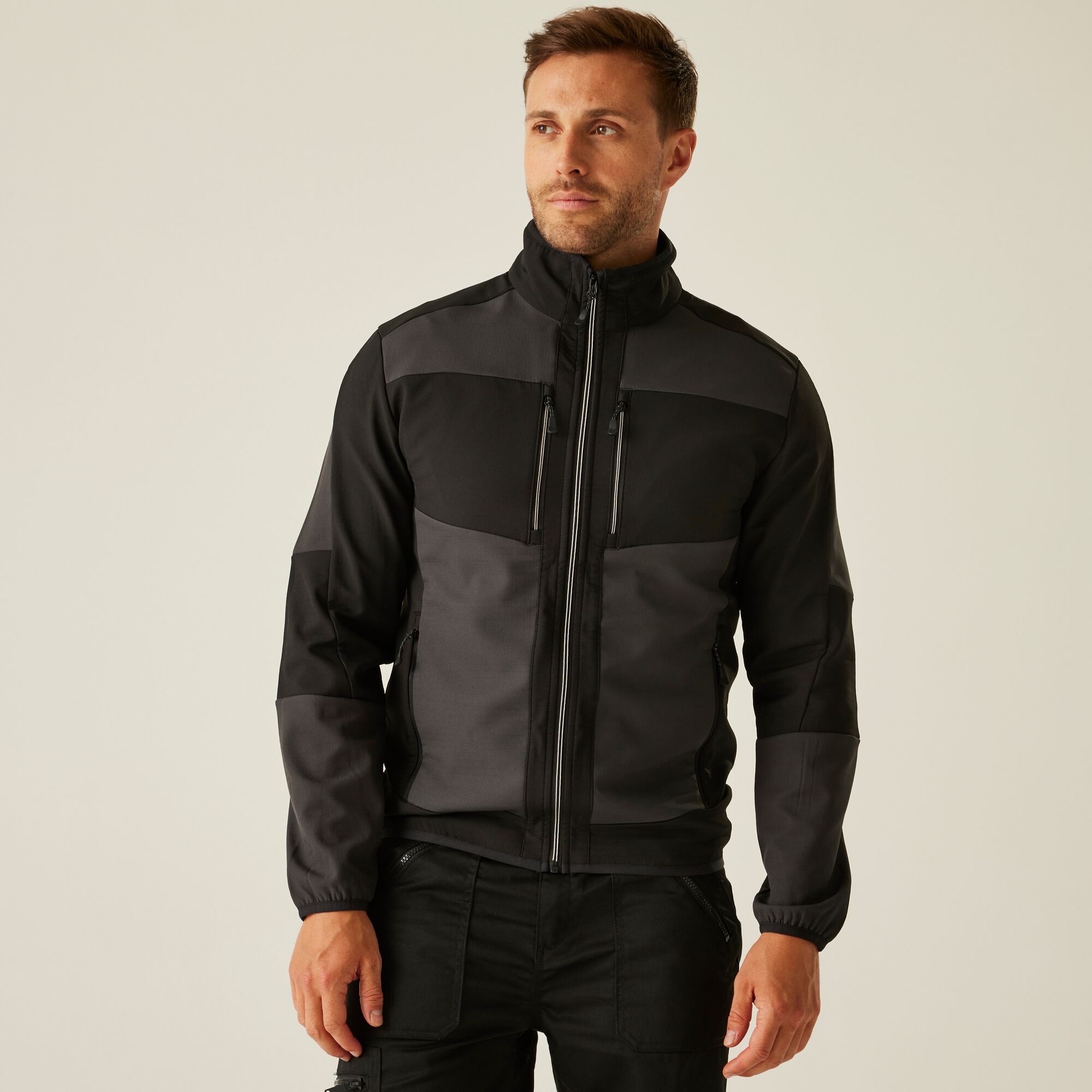 Regatta Professional E-Volve 2 Layer Softshell Jacket Size: S Men's Grey