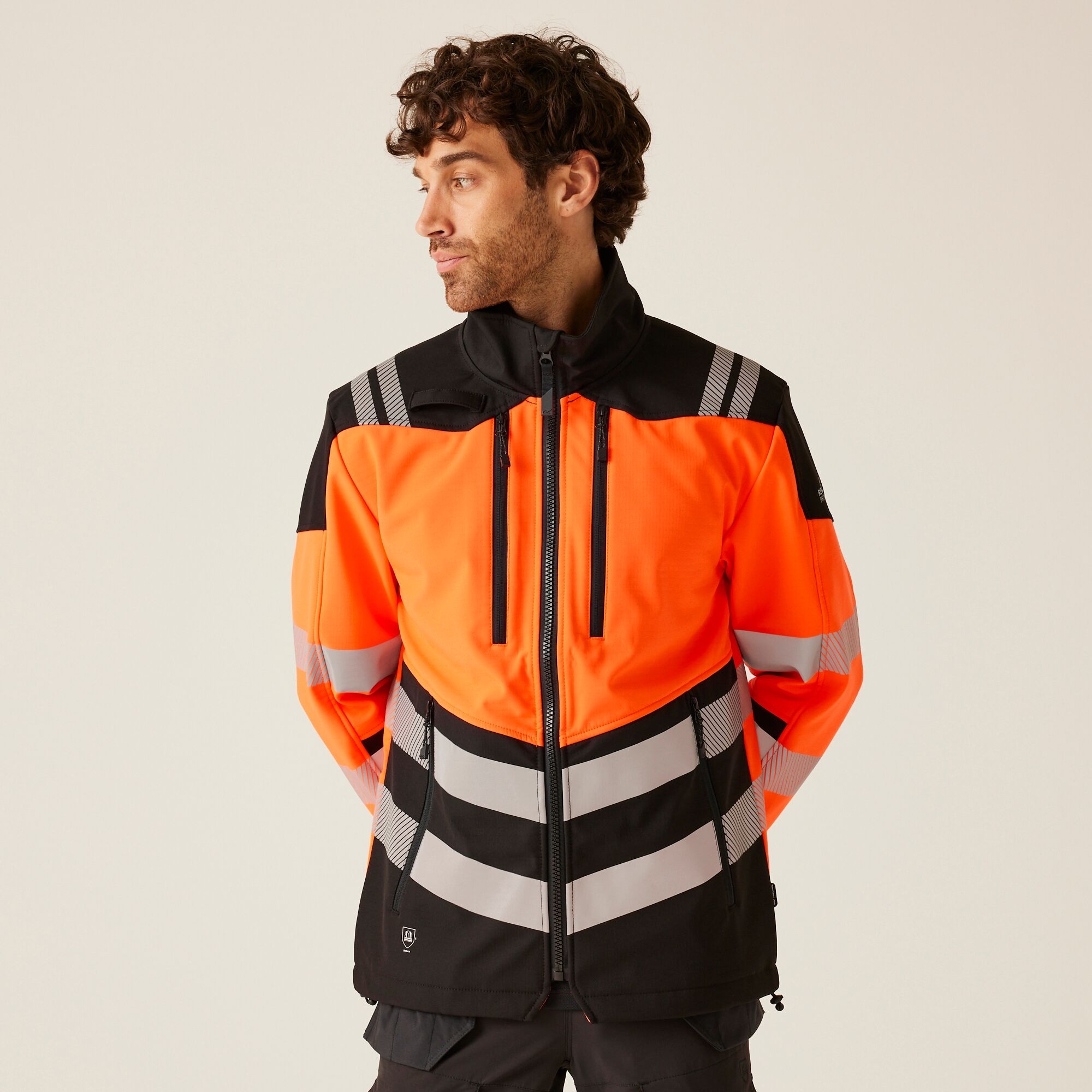 Regatta Professional Hi-Vis X Pro 3 Layer Softshell Jacket Class 2 Size: S Men's Orange