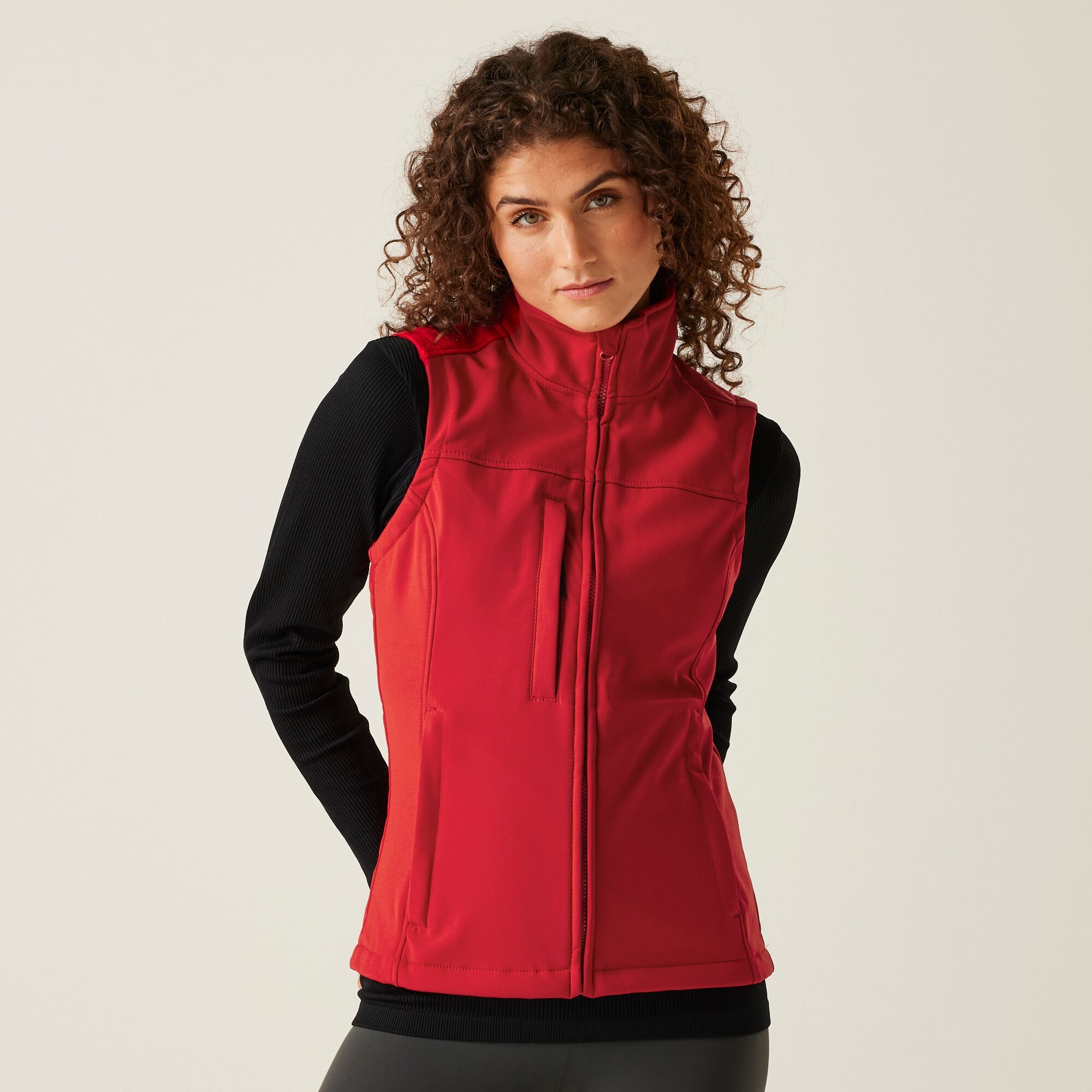 Regatta Professional Damska kamizelka Softshell Flux Czerwony