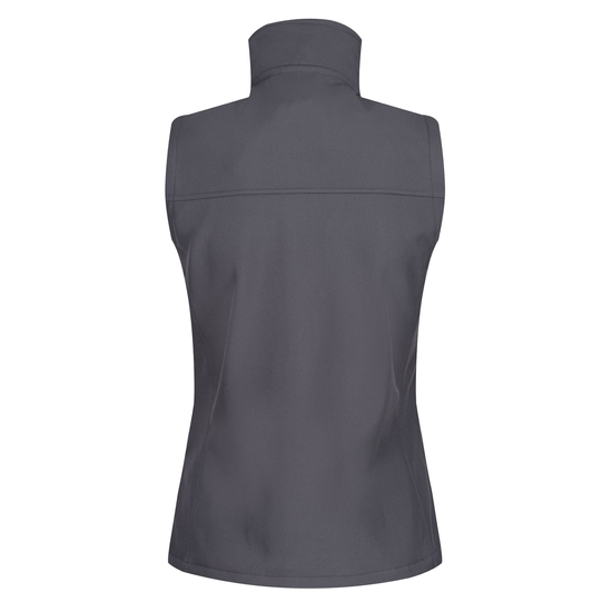 Women's Flux Softshell Bodywarmer Seal Grey Black