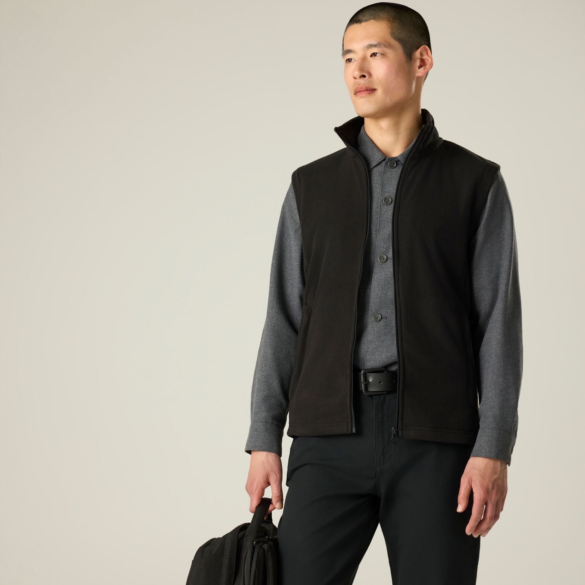 B&Q - Micro Fleece Bodywarmer Black - Image 4