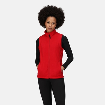 Women's Micro Fleece Bodywarmer Classic Red