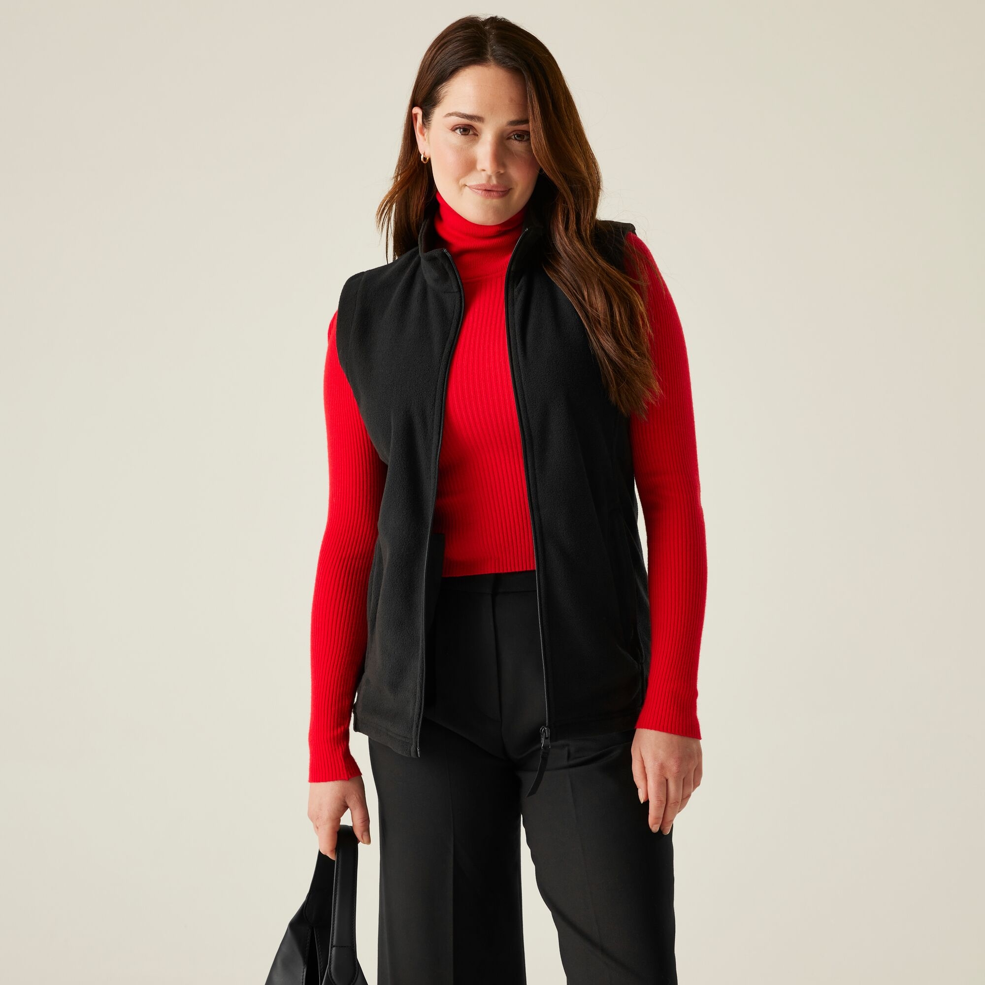 Regatta Women's Black Micro Fleece Bodywarmer In | Size: 8 - Image 2