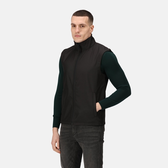 Men's Classic Printable Softshell Body Warmer Black