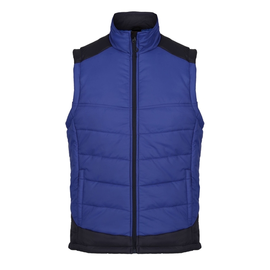 Men's Contrast Insulated Body Warmer New Royal Blue Navy