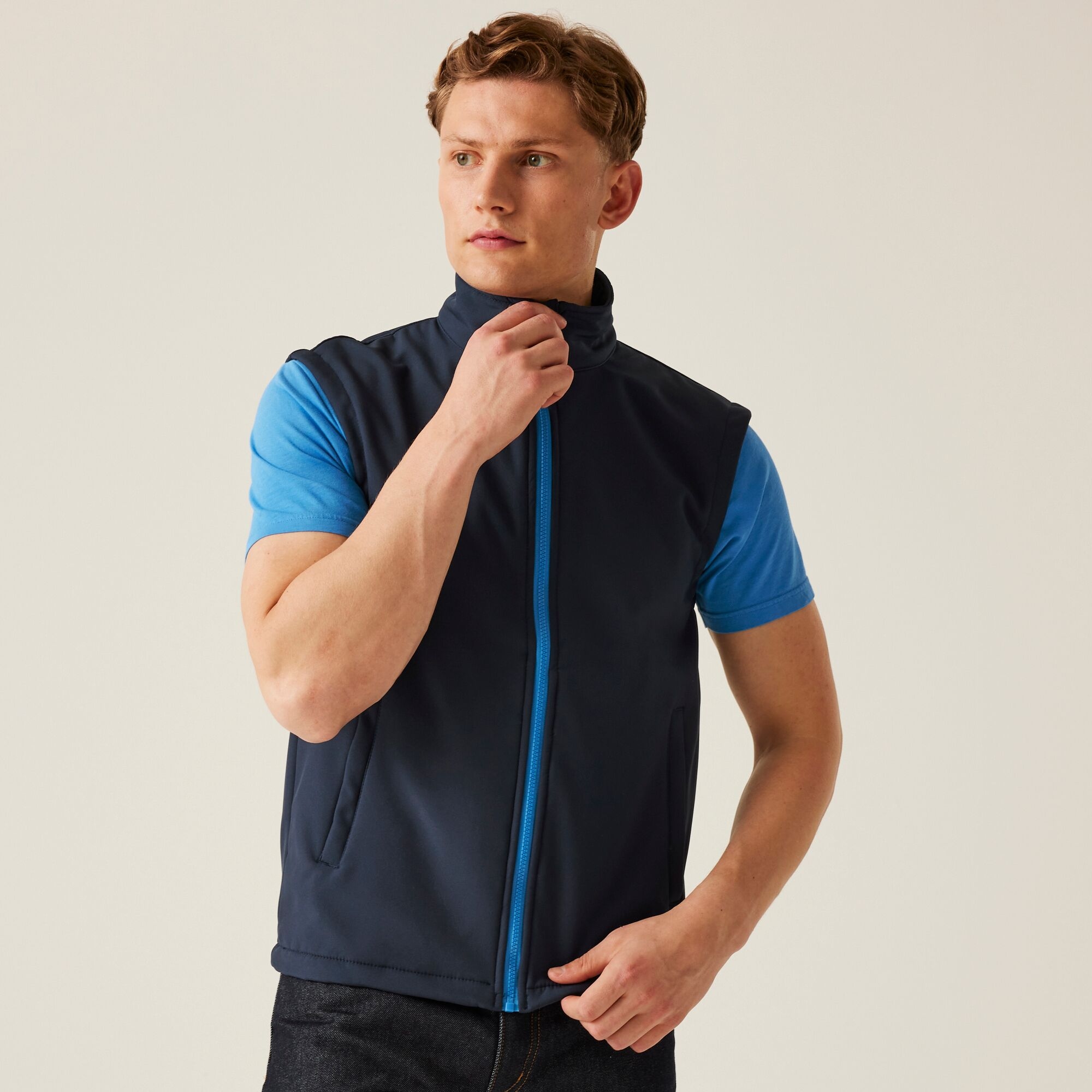 Regatta Professional Men's Ablaze Printable Softshell Bodywarmer - Blue Xxl - Image 1