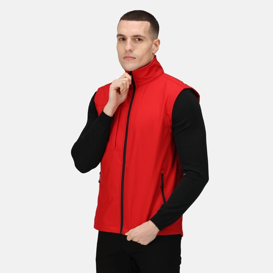 Gilet Softshell sans manches Homme 3 couches Octogon II Rouge