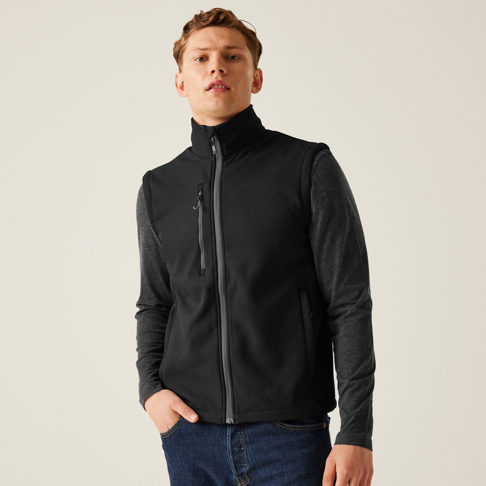Regatta Professional Kamizelka Softshell z Recyklingu Honestly Made Professional Czarny, Rozmiar: S
