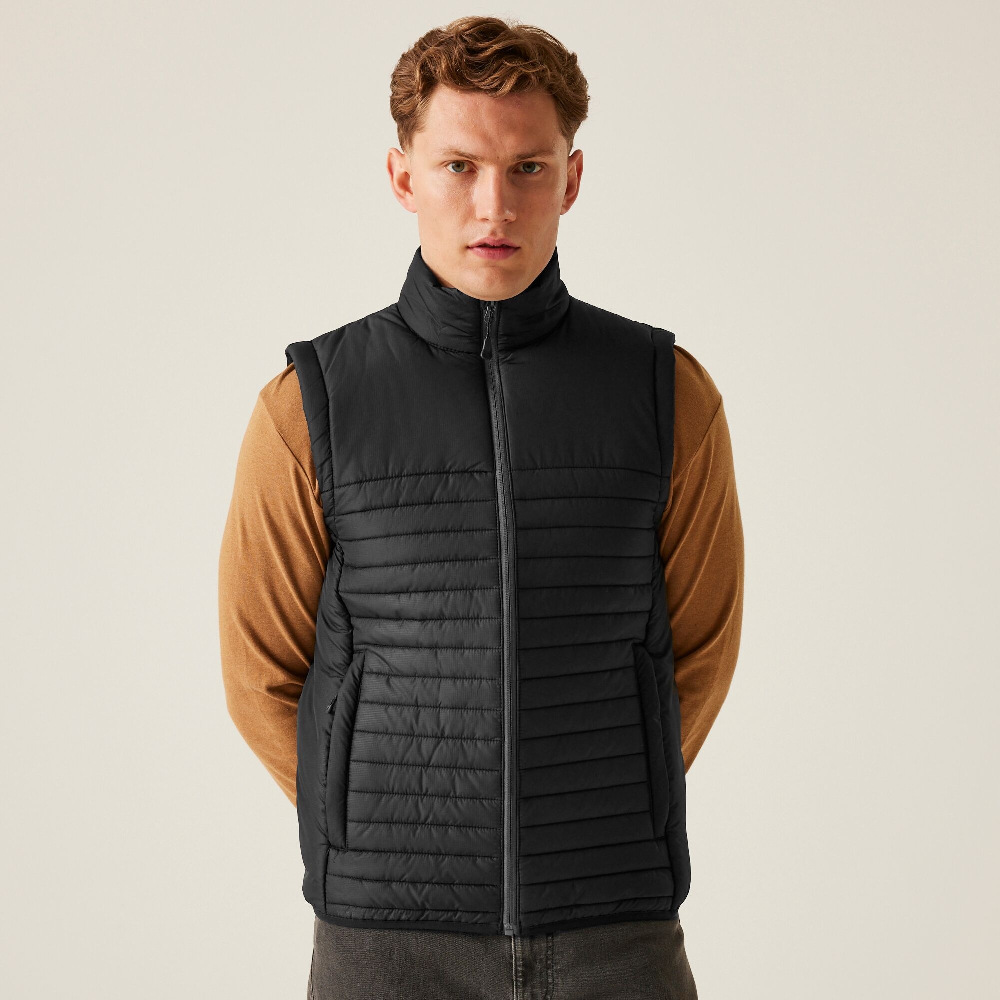 Regatta Professional Męska Kamizelka Ocieplana Ecodown Czarny, Rozmiar: XL