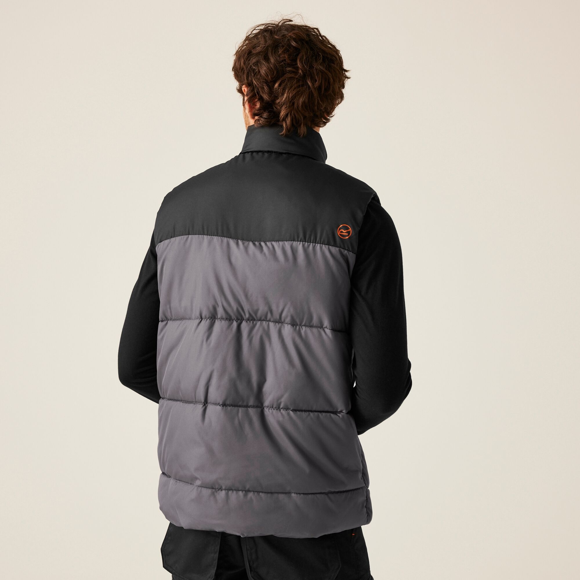 Męska kamizelka ocieplana Regime Szaro-czarny