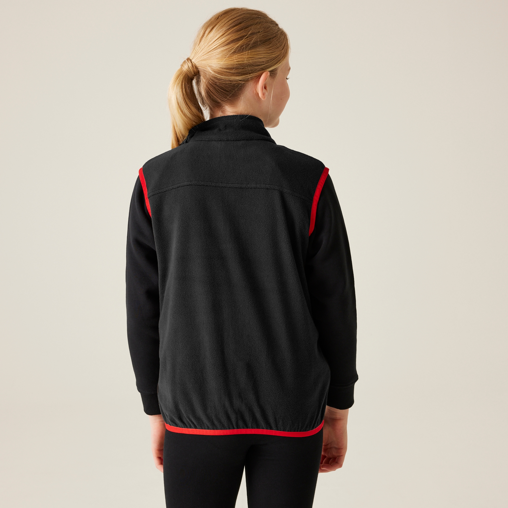 Dziecięca kamizelka polarowa Regatta Professional Czarny