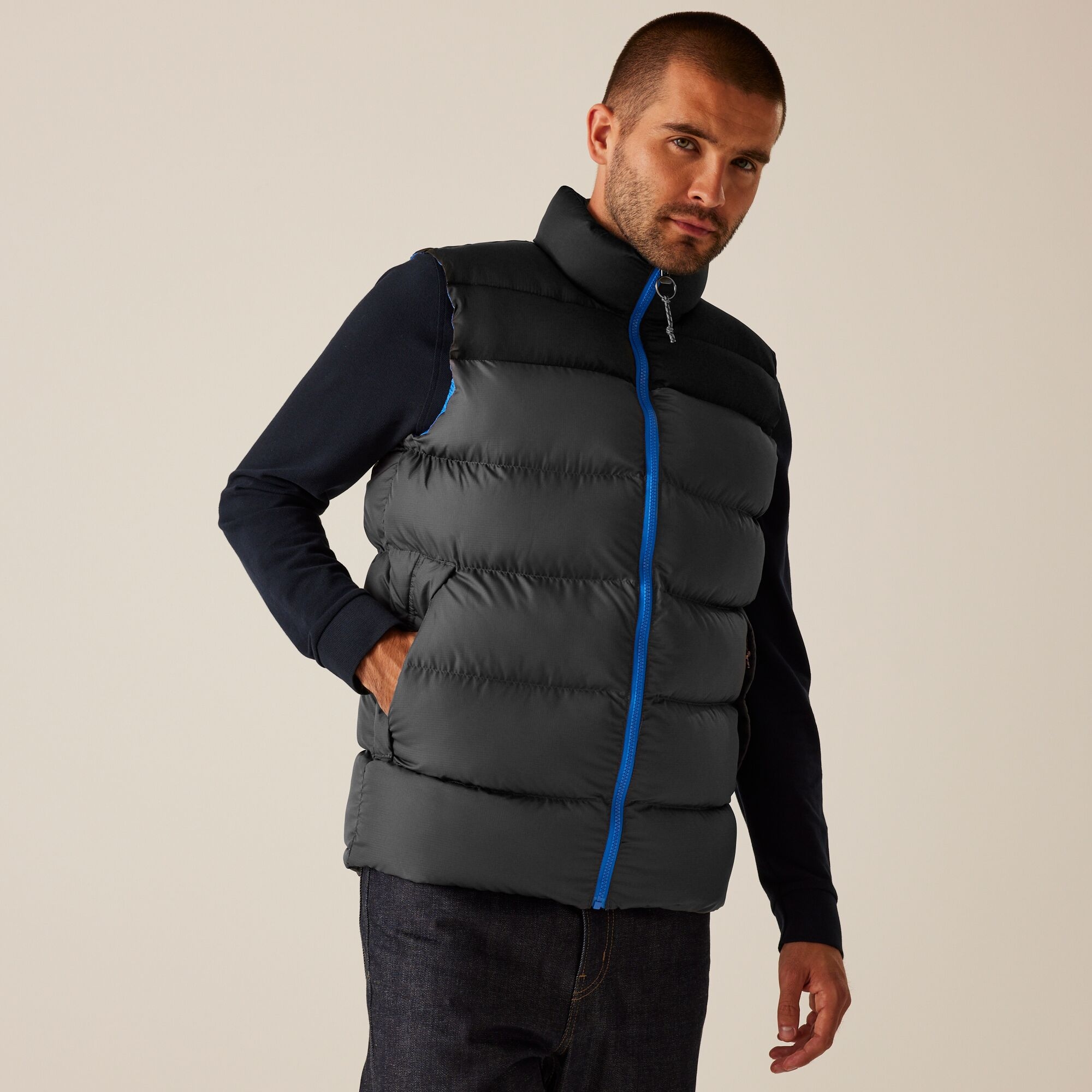 Regatta Professional Męska kamizelka ocieplana Vintage Szaro-czarny