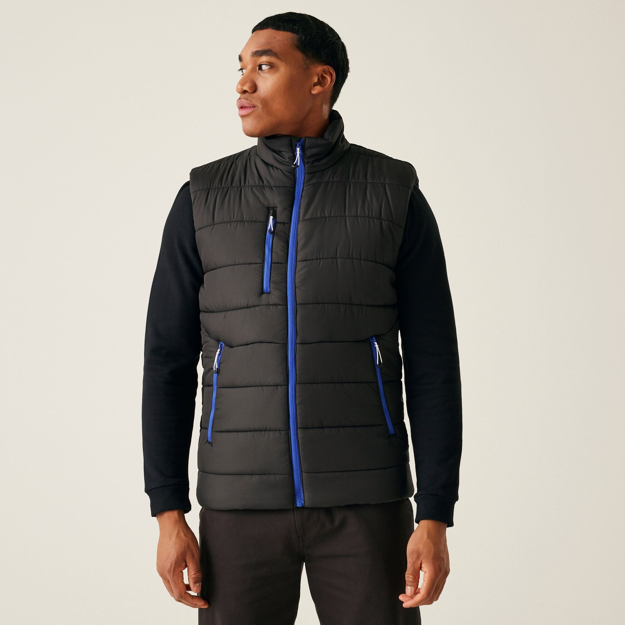 Regatta Professional Męska kamizelka Navigate Czarno-niebieski