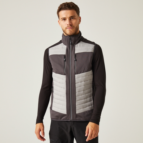 Men's E-Volve Thermal Hybrid Bodywarmer Mineral Grey Ash