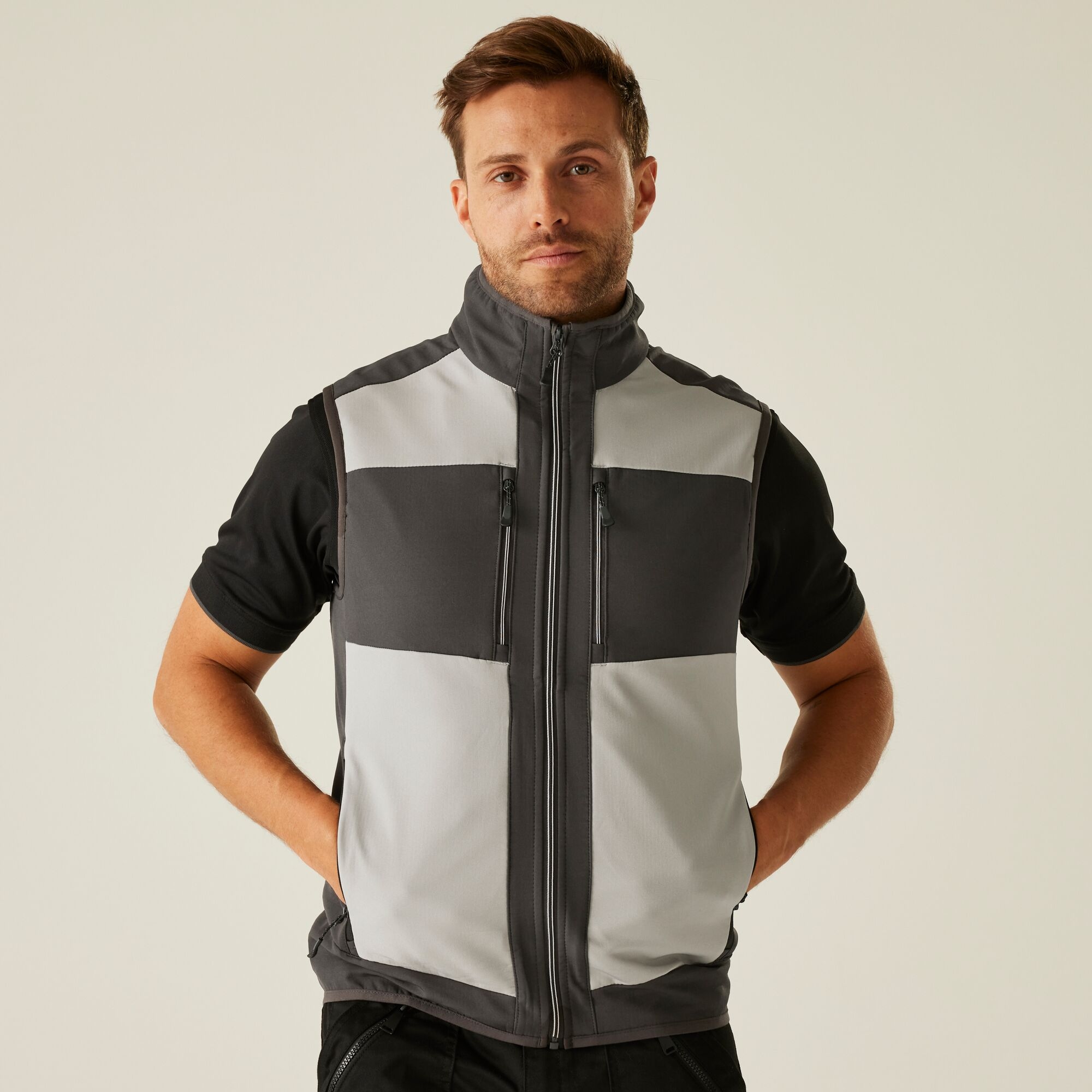 Regatta Professional E-Volve 2 Layer Softshell Gilet Size: Xxl Men's Grey