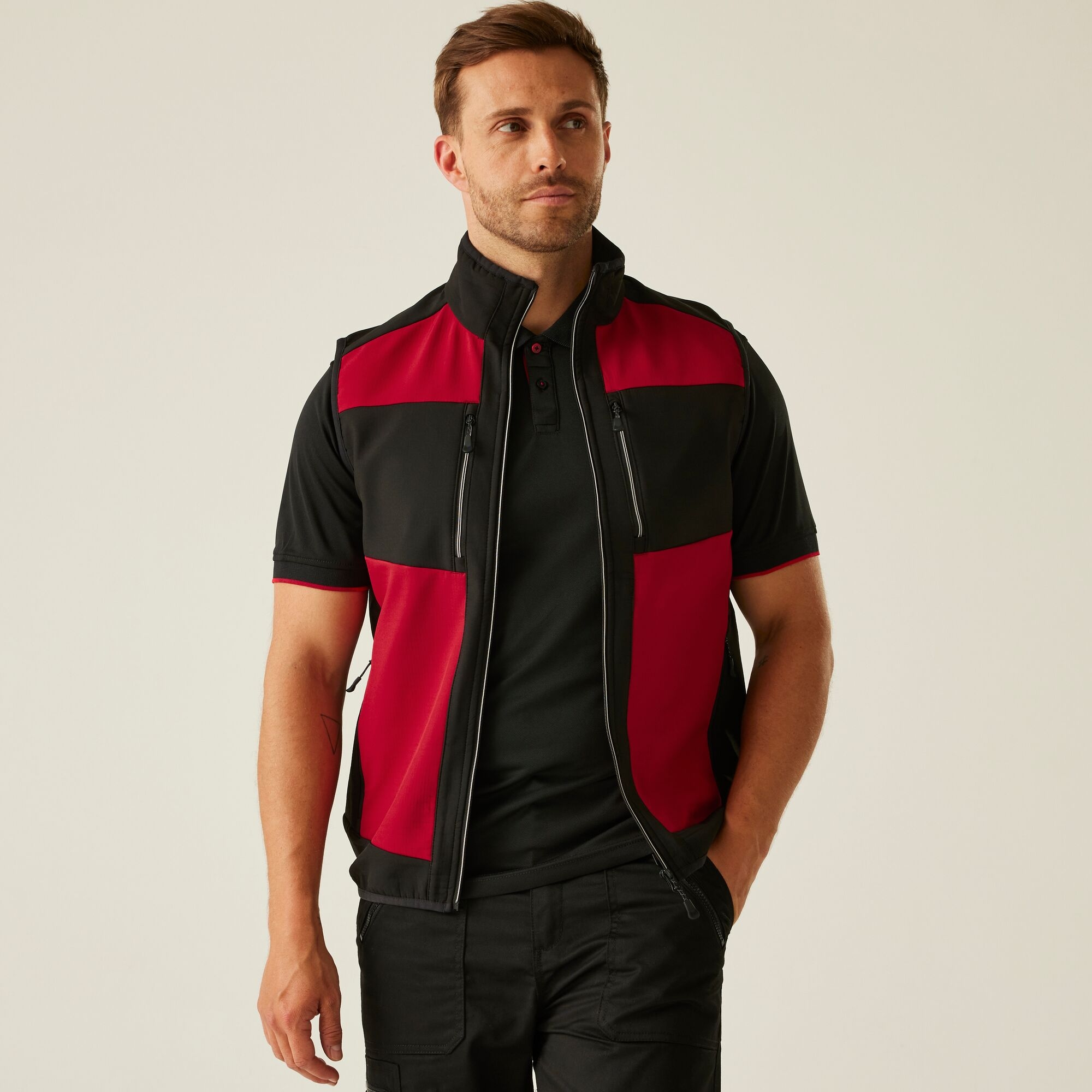 Regatta Professional E-Volve 2 Layer Softshell Gilet Size: Xxl Men's Red