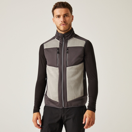 Men's E-Volve Stretch Bodywarmer Mineral Grey Ash