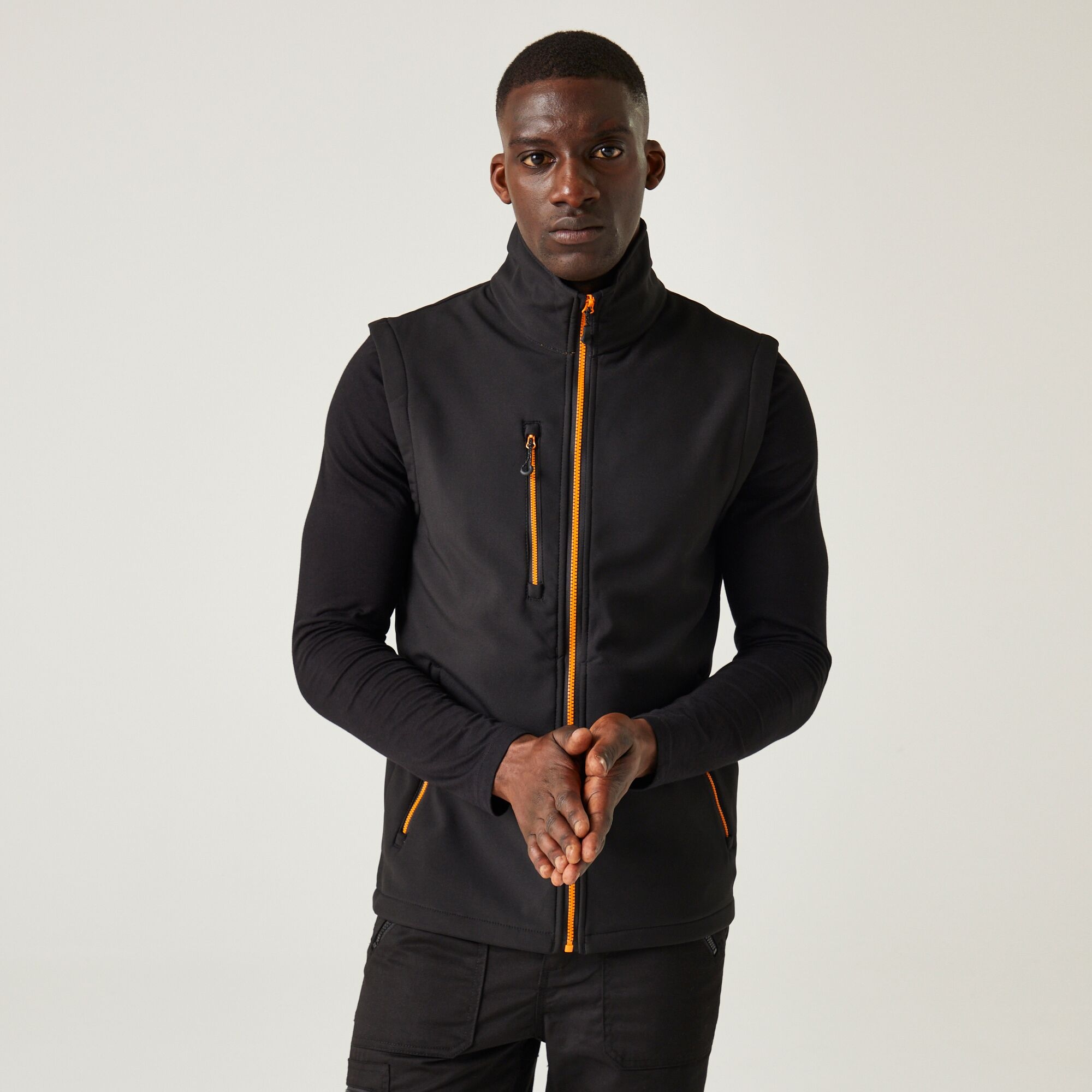 Regatta Professional Navigate 2 Layer Softshell Gilet Size: M Men's Black