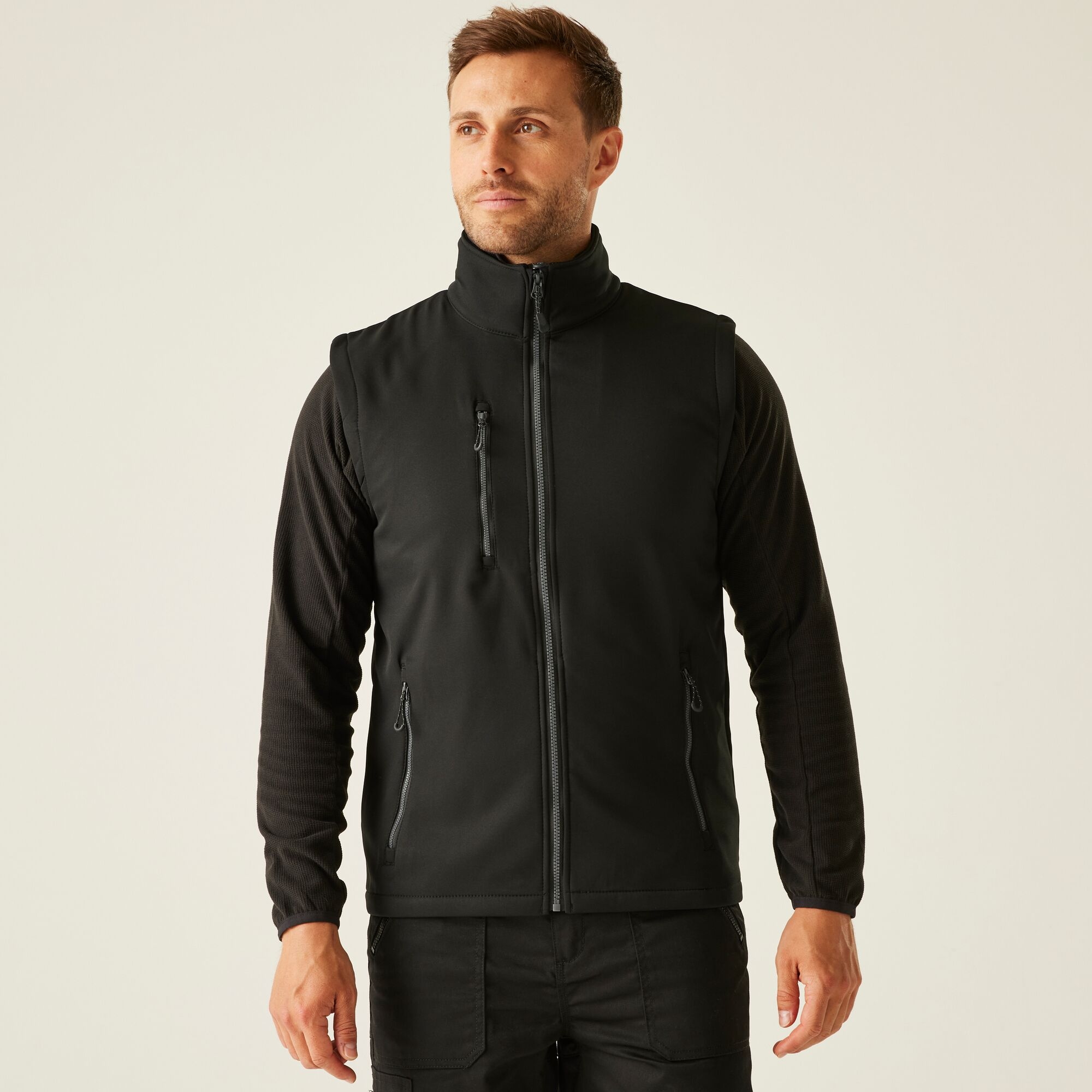 Regatta Professional Navigate 2 Layer Softshell Gilet Size: Xxl Men's Black