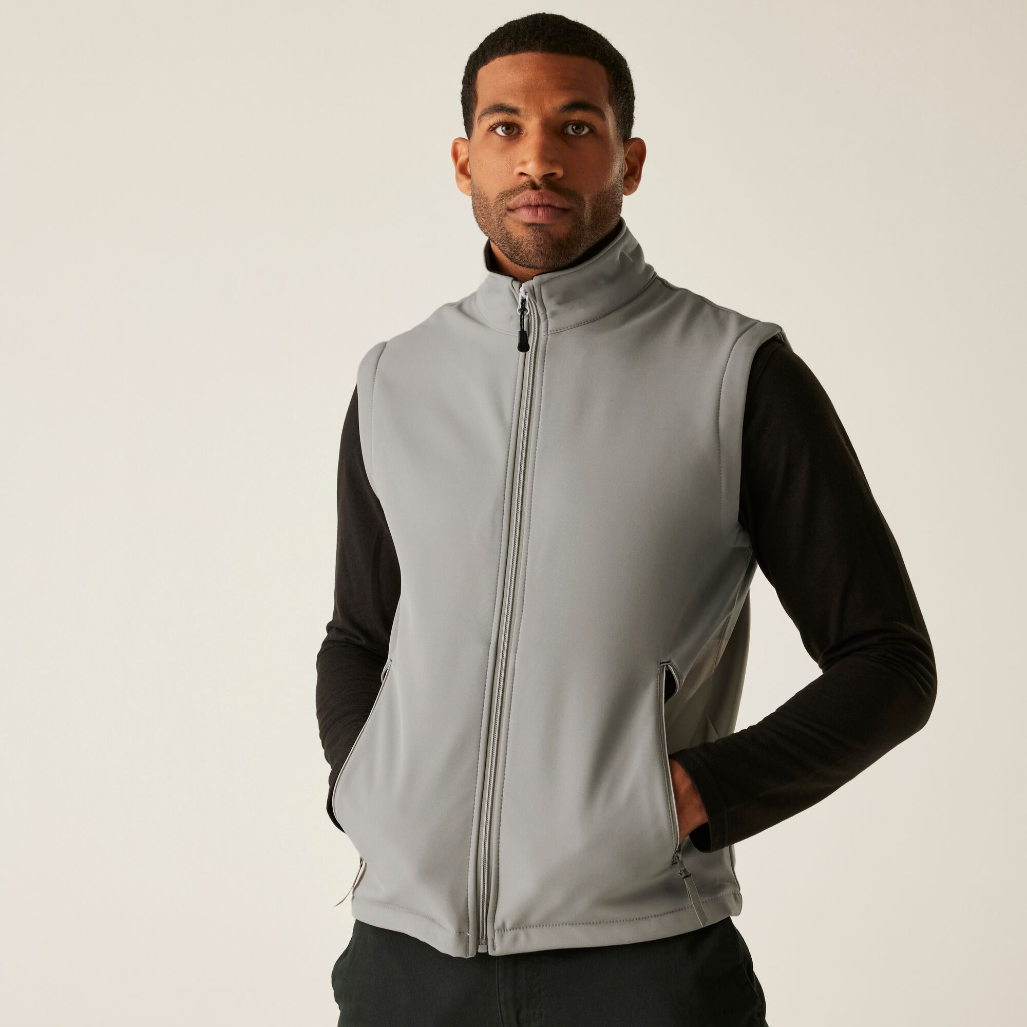 Regatta Professional Men's Ascender 2 Layer Softshell Gilet - Grey Medium