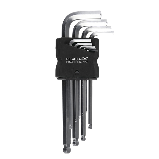 Hex Key And Measure Set Silver