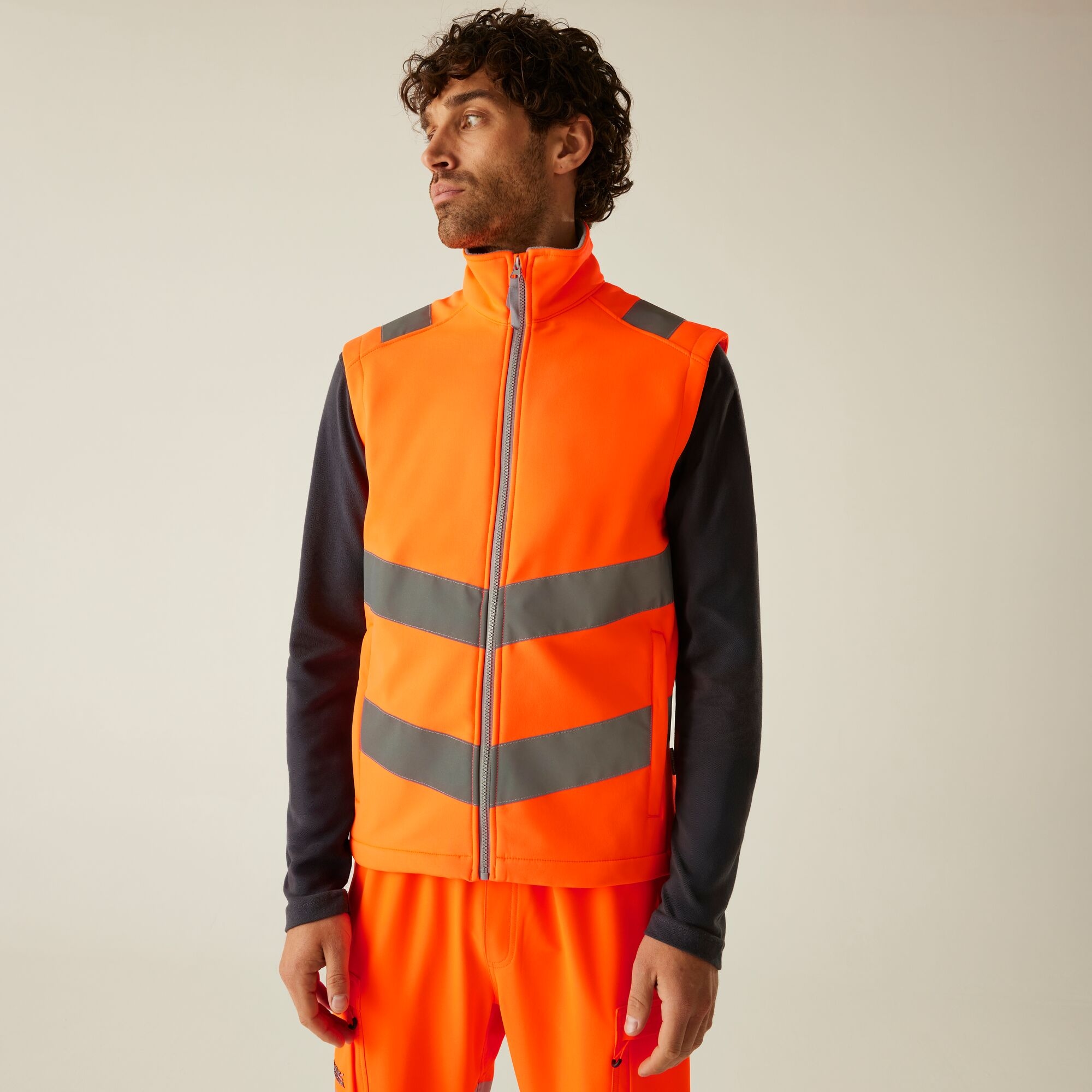 Regatta Professional Hi-Vis Pro Contract Ablaze Softshell Gilet Size: 4XL Men's Orange