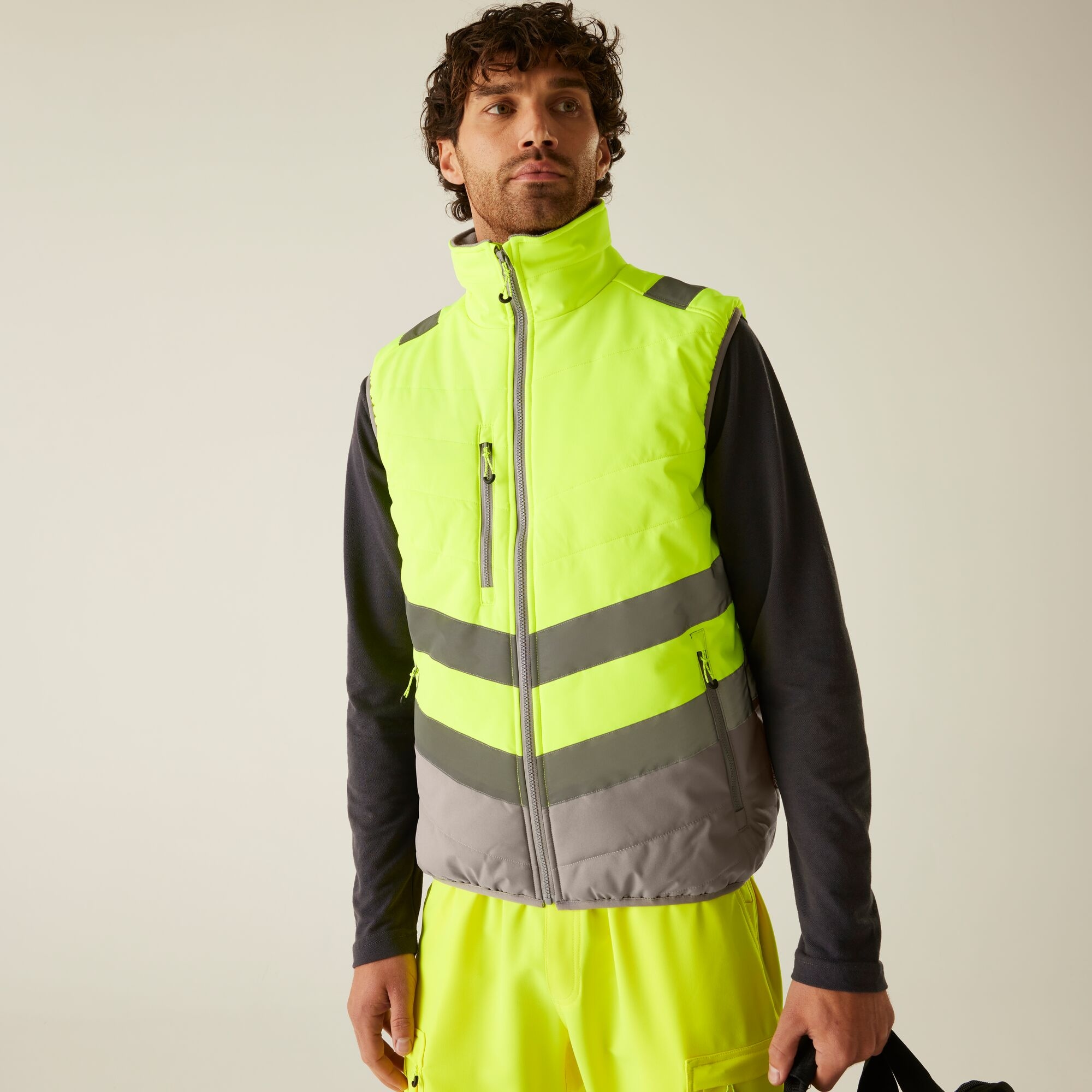 Regatta Professional Hi-Vis Two Tone Thermal Gilet Size: Xxl Men's Yellow
