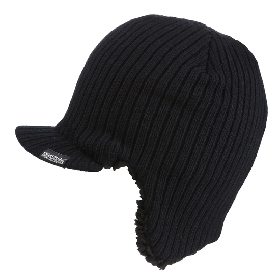 Men's Anvil Knitted Peak Cap Black
