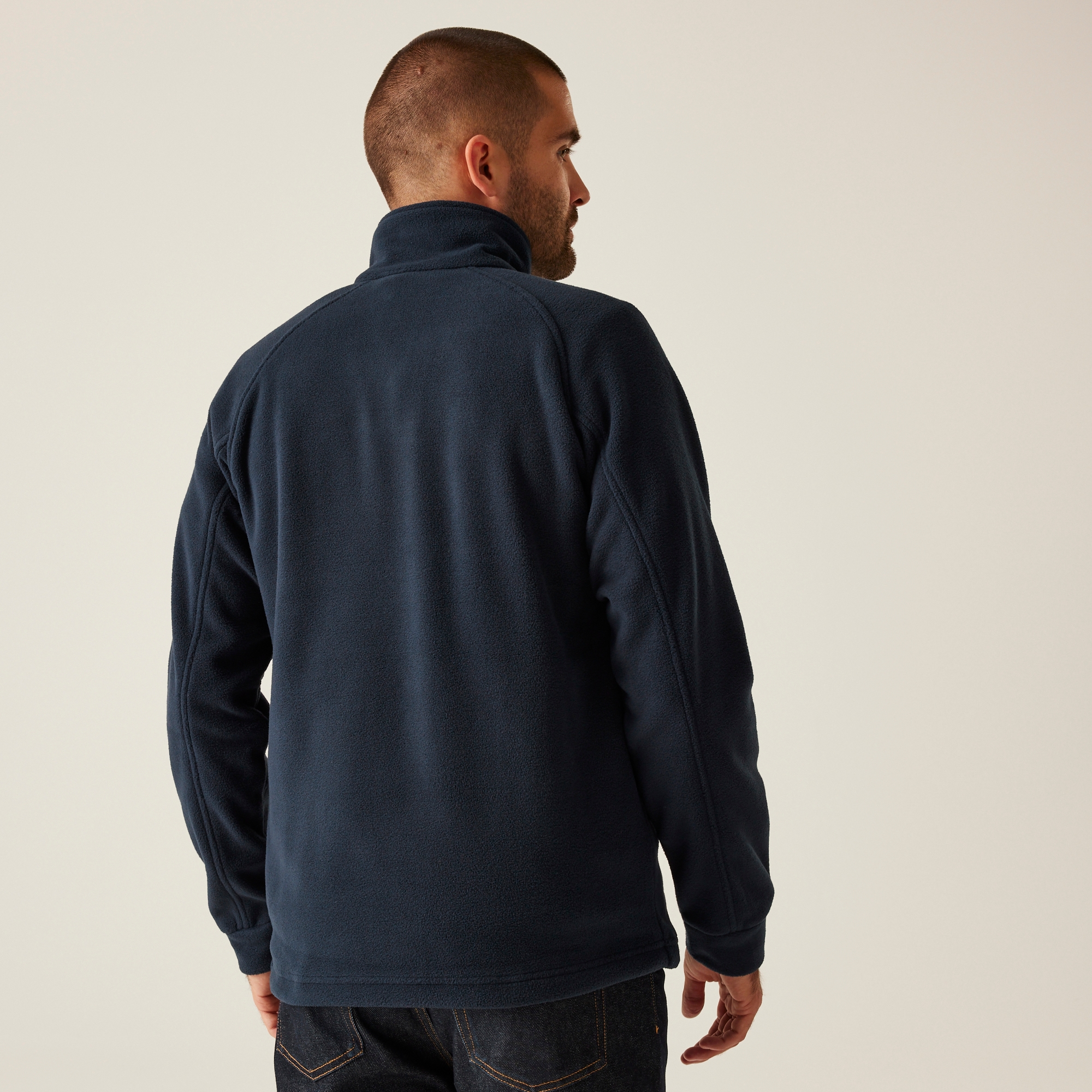 Regatta Professional Męski polar z suwakiem Thor III Granatowy