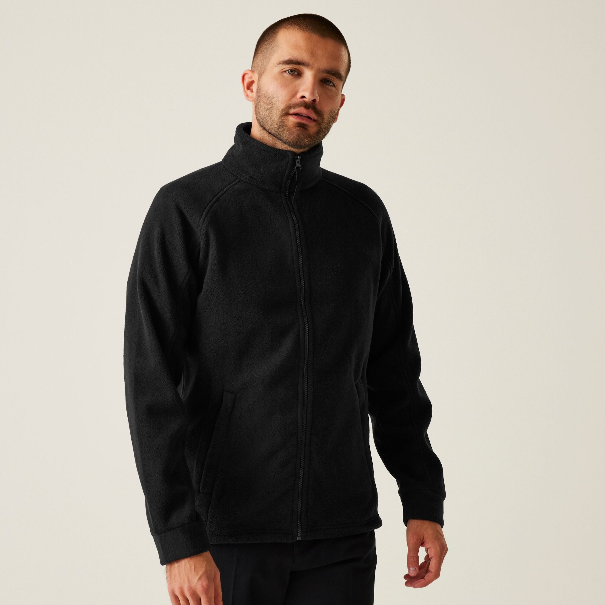 Regatta Professional Męski polar z suwakiem Thor III Czarny