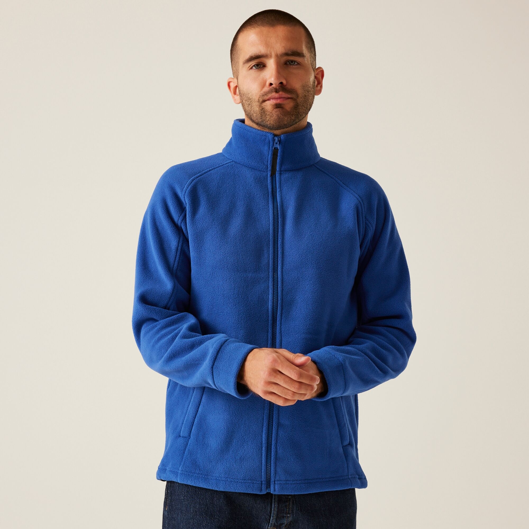 Regatta Professional Męski Polar z Suwakiem Thor III Niebieski, Rozmiar: 4XL
