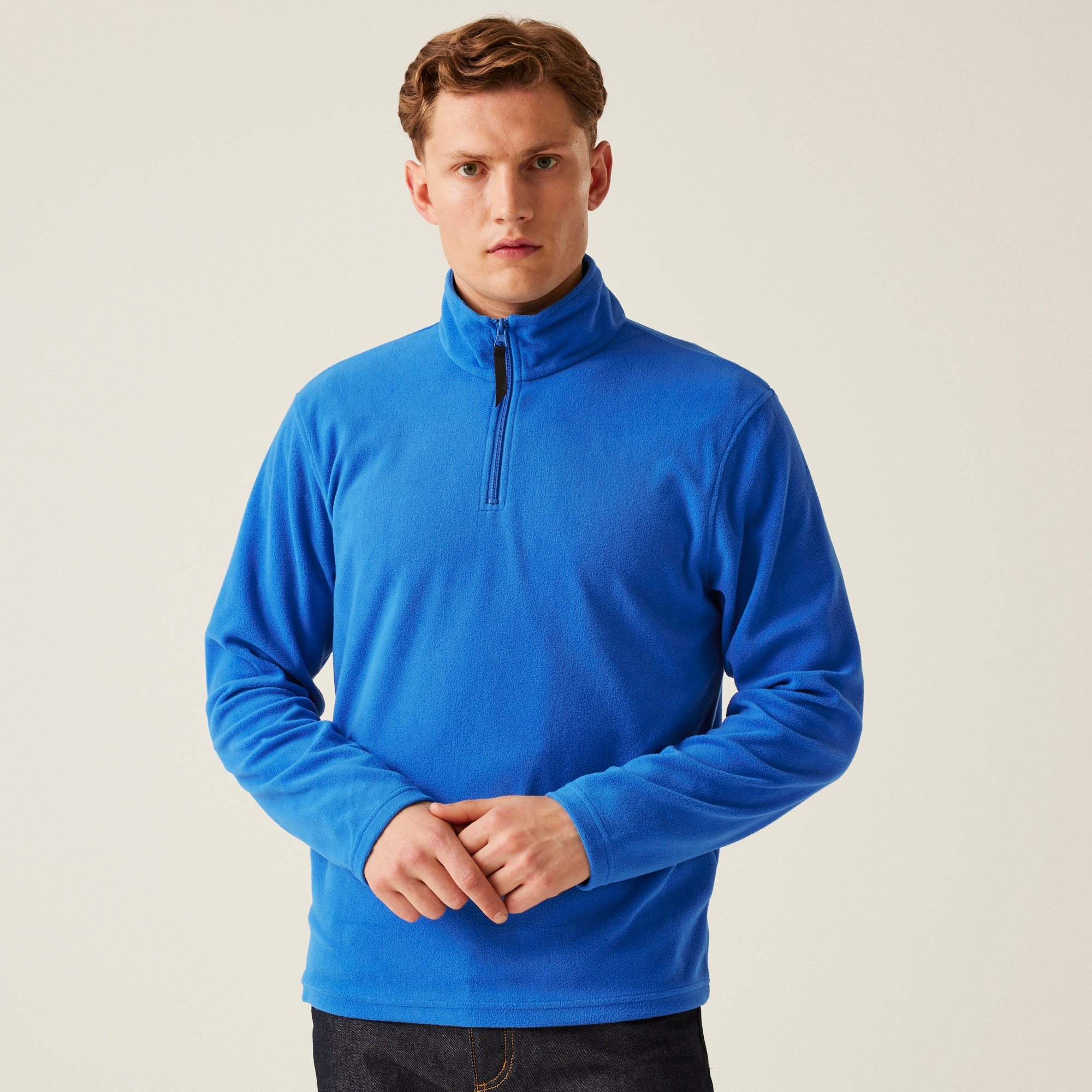 Regatta Professional Męski polar z suwakiem Micro Jasnoniebieski